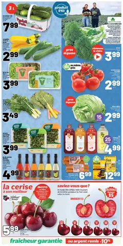 Preview of Metro weekly flyer / circulaire from shop Metro valid from Jul 9, 2026 | Page: 6 | Products: Video, Chair, Butter, Tomatoes