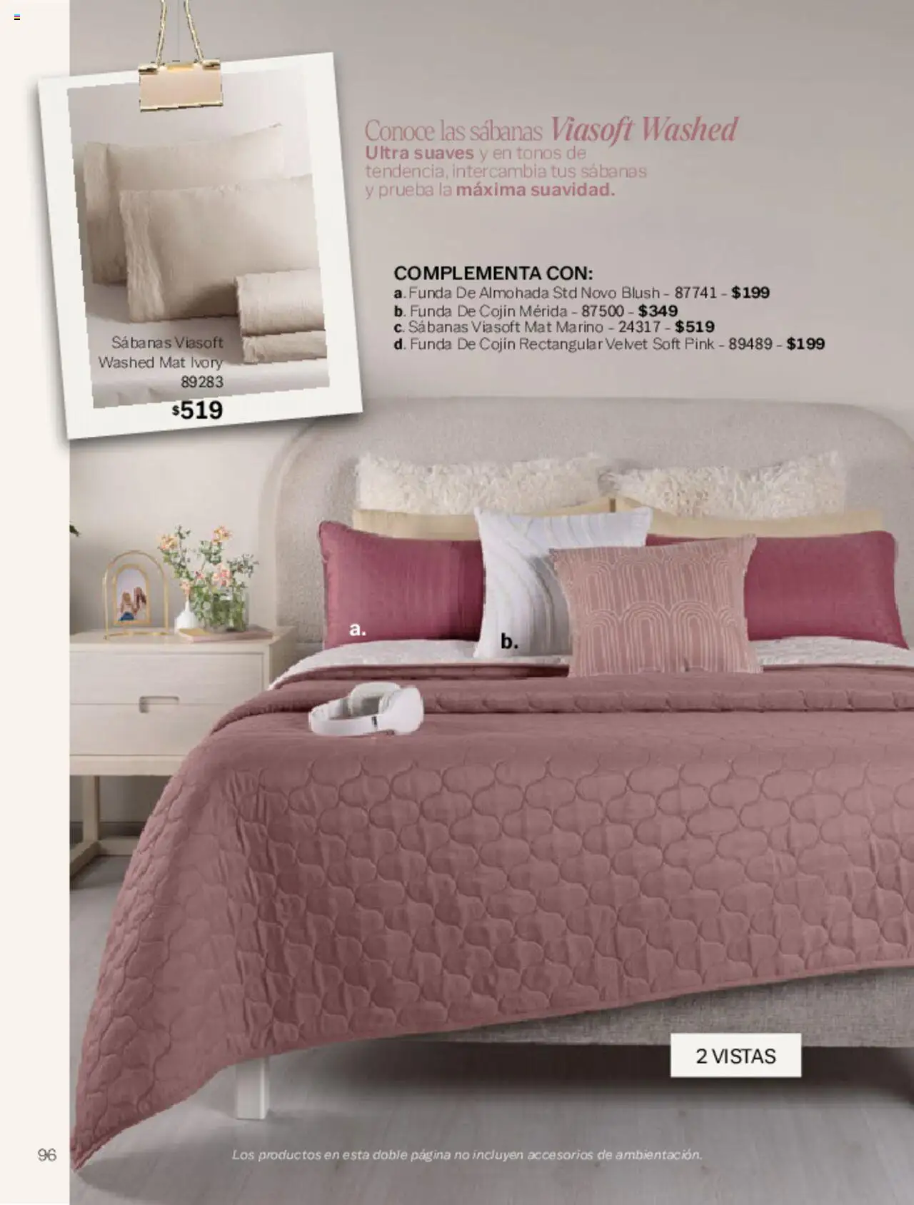 Nuevas ofertas de Vianney válidas en toda la República Mexicana desde el 07.03.2025. ¡Encuentra las mejores ofertas en Vianney catálogo Primavera! | Página: 98 | Productos: Funda, Funda de almohada, Almohada, Sabanas
