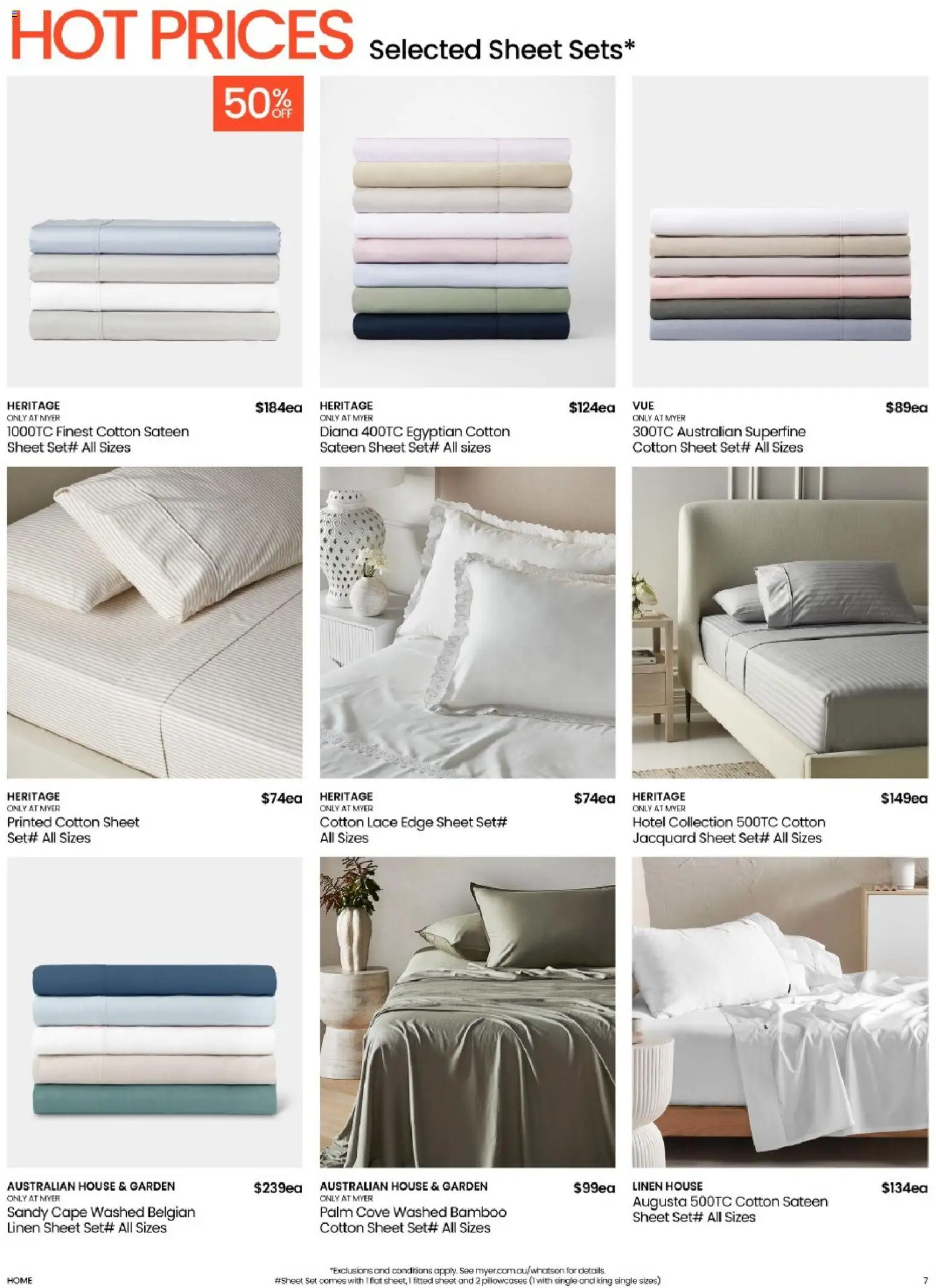 Myer catalogue - valid from 09/08/2026 | Page: 7 | Products: Linen
