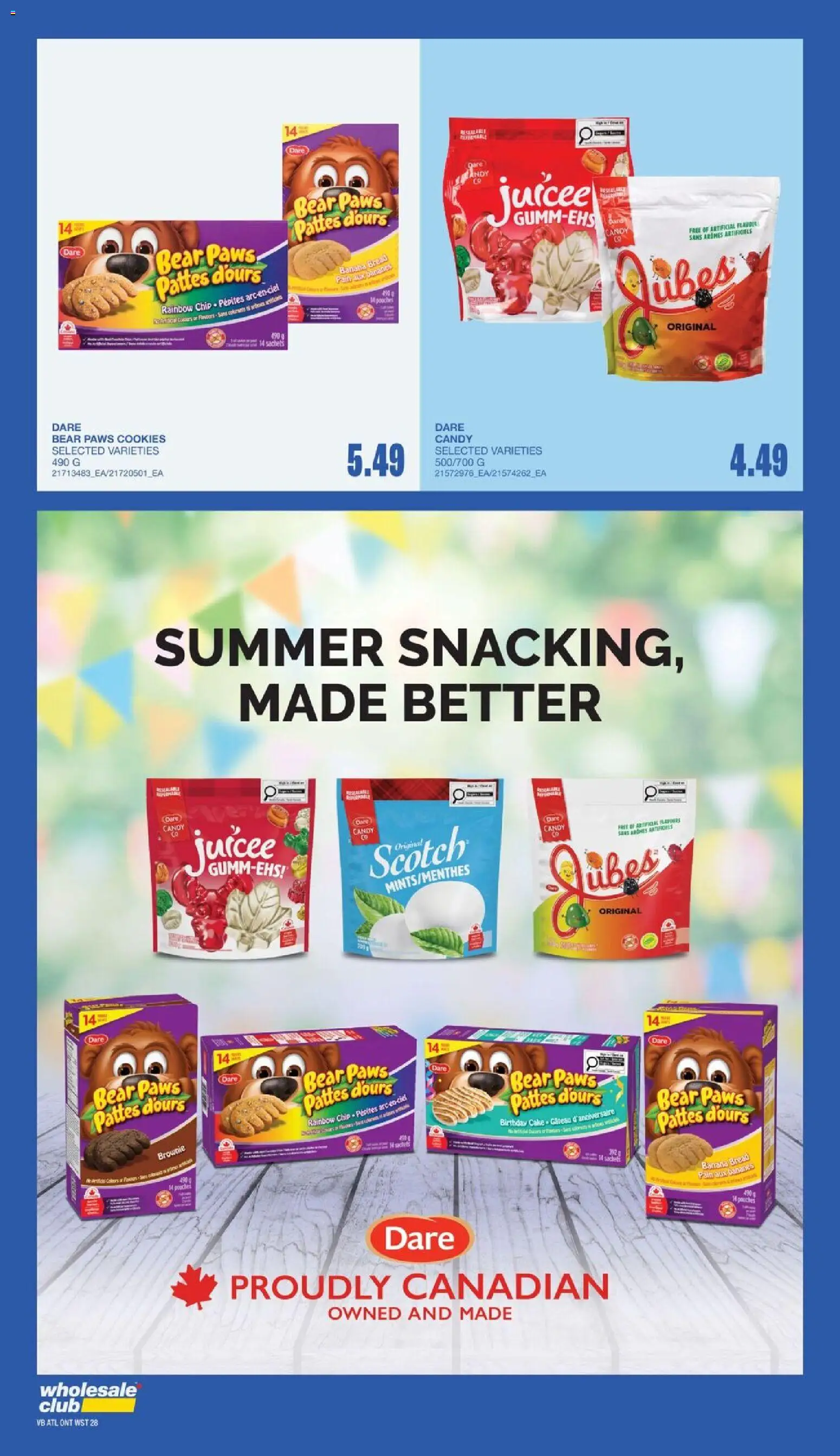 Wholesale Club flyer valid from Jul 30, 2026 | Page: 39 | Products: Cookies, Bread