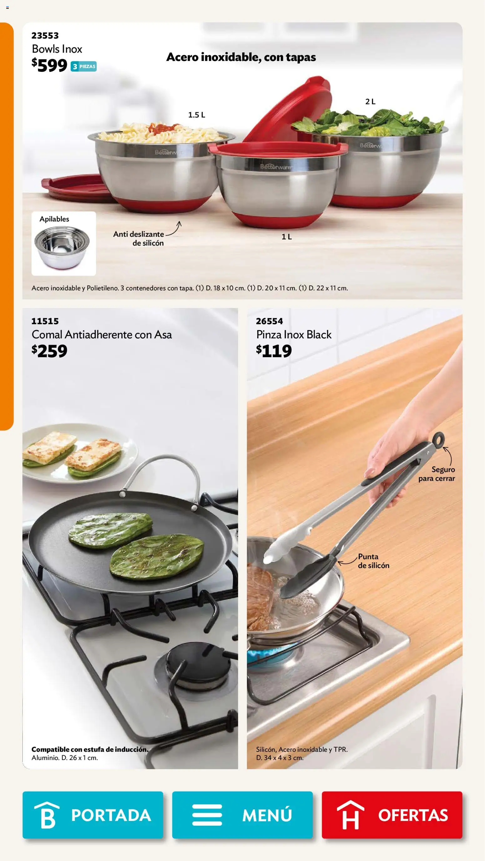 Nuevas ofertas de Betterware válidas en toda la República Mexicana desde el 31/08/2026. ¡Encuentra las mejores ofertas en Betterware campaña 9 2026! | Página: 24 | Productos: Pinza