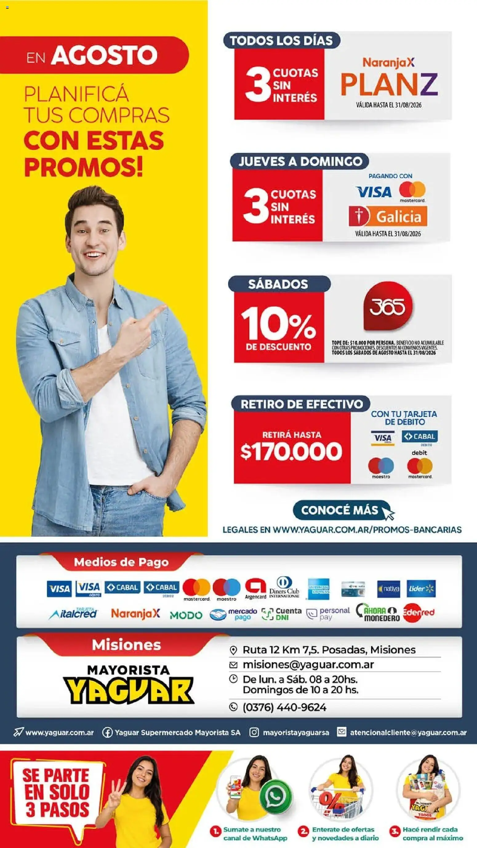 Yaguar - Oferta Semanal Misiones │ válido desde el 17/07/2026 | Página: 22 | Productos: Monedero