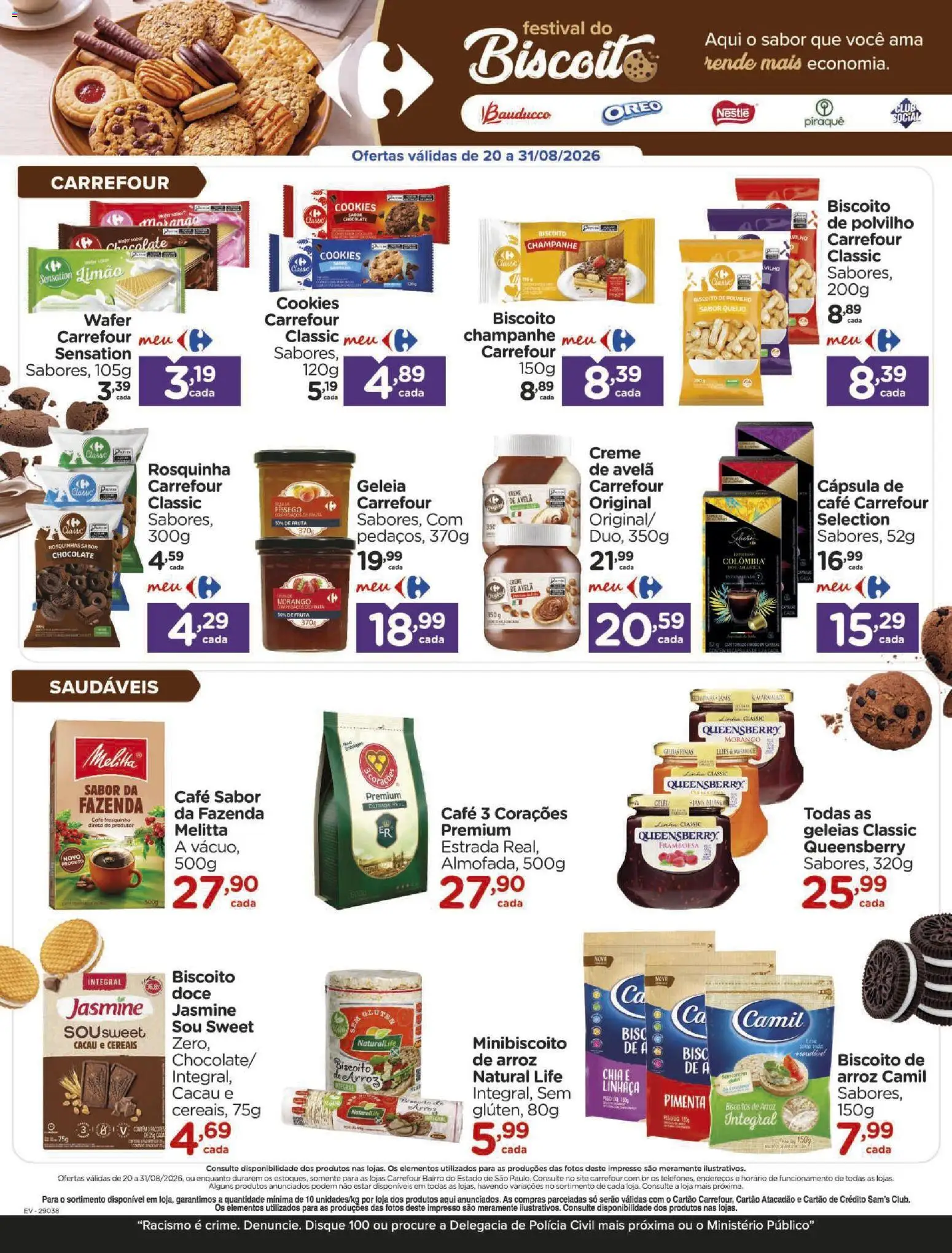 Carrefour Bairro Folheto - válido de 21/08/2026 | Página: 4 | Produtos: Pêssego, Pimenta, Cereais, Milho