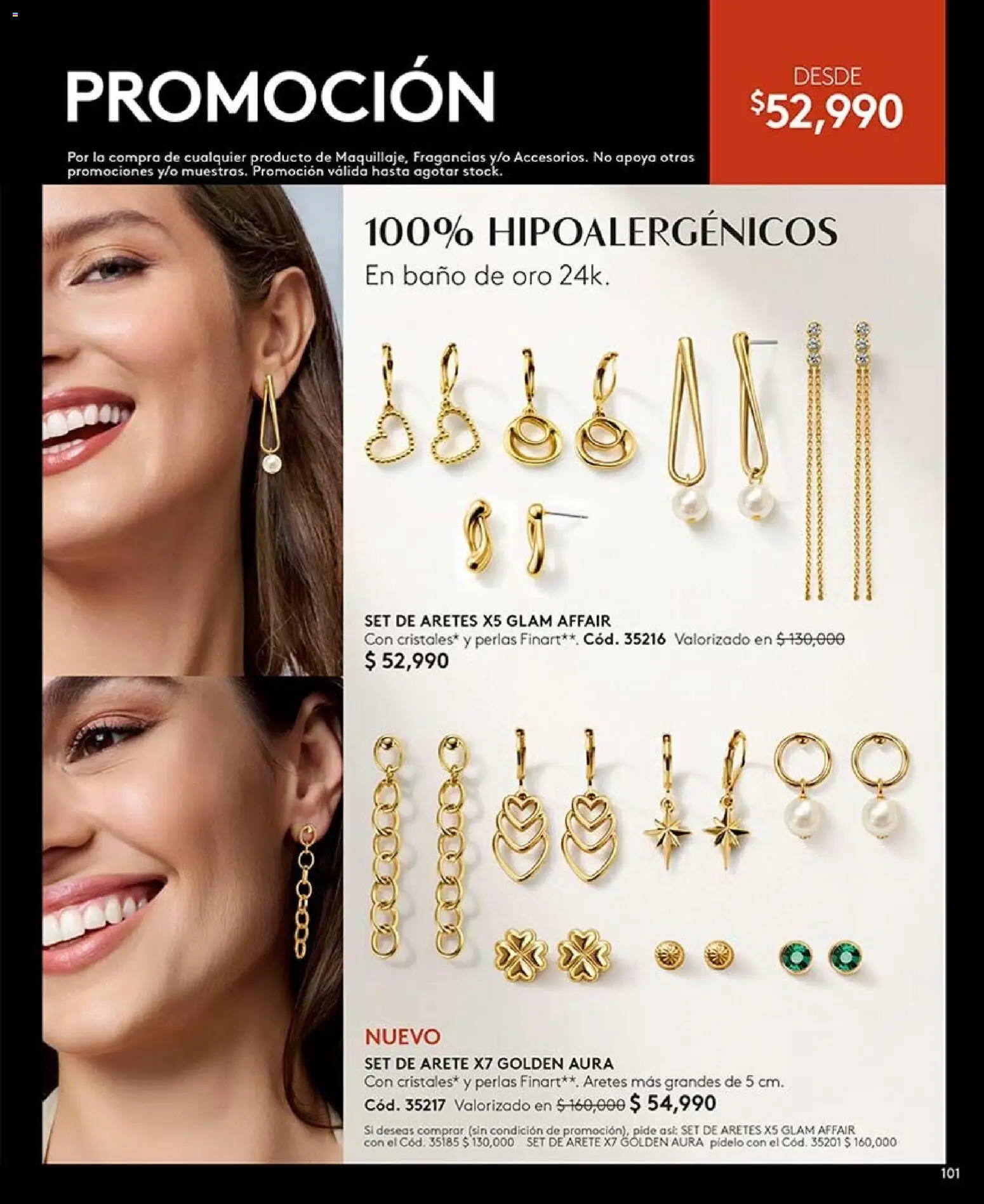Ésika revista - valida desde el 28/08/2026 | Página: 101 | Productos: Aretes, Baño