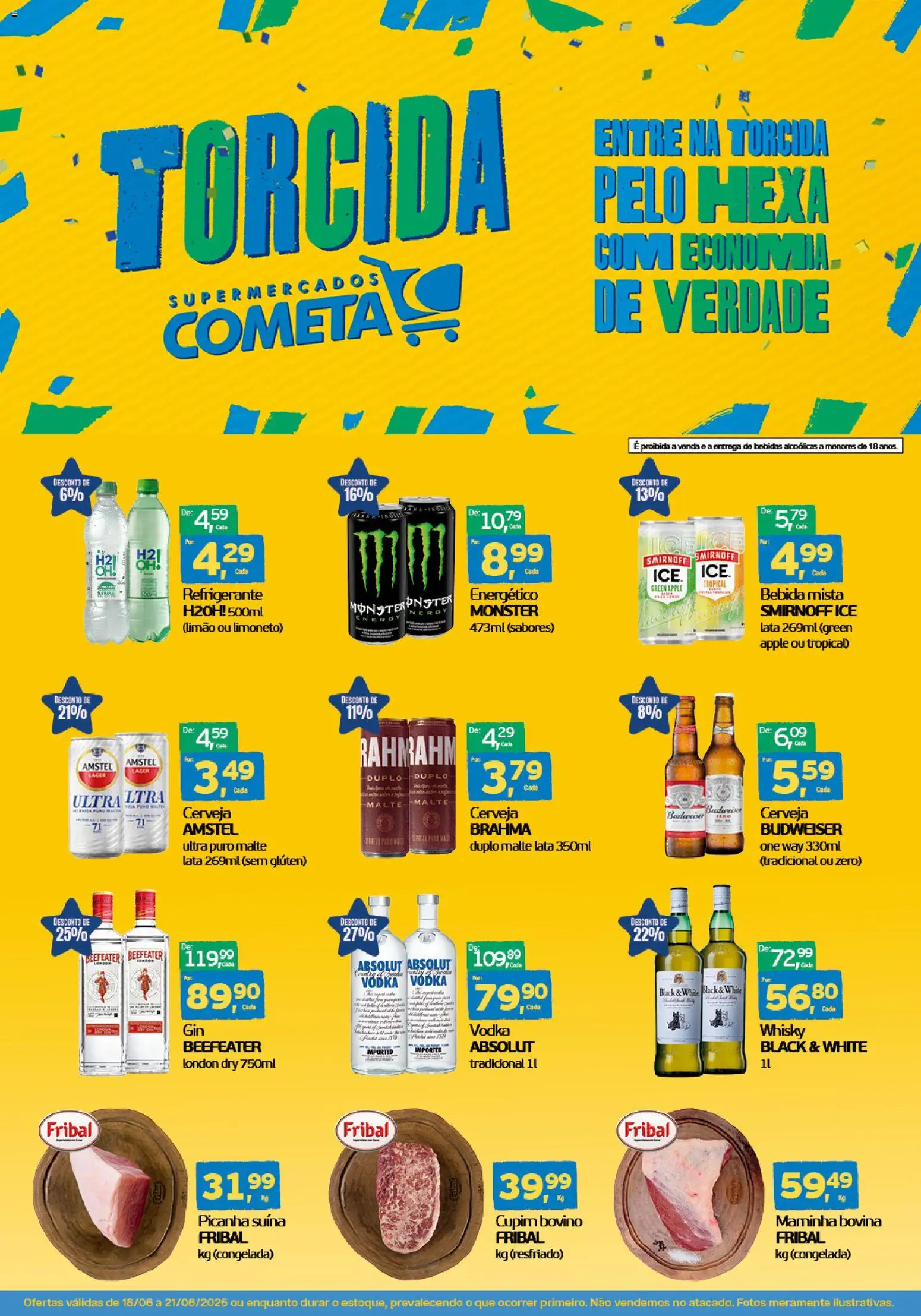 Cometa Supermercados Folheto - válido de 18.06.2026 | Página: 1