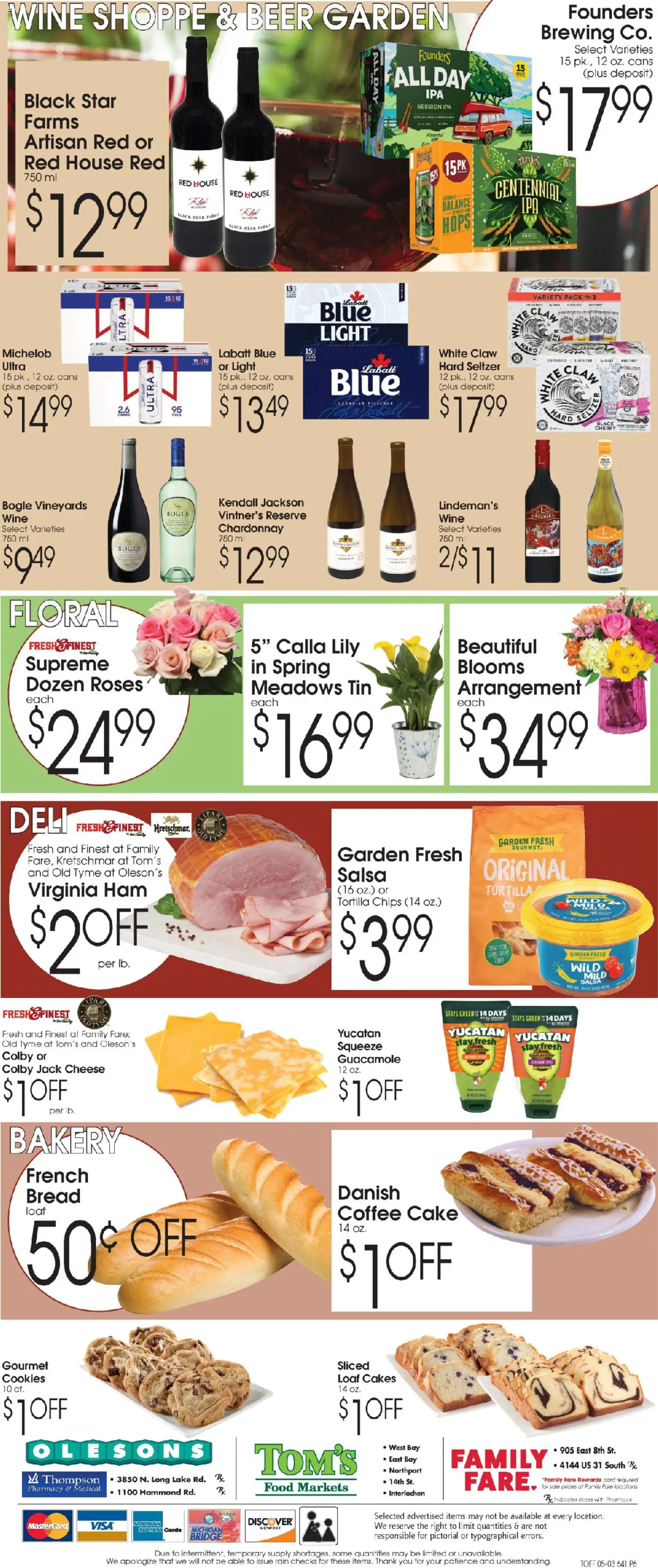 Family Fare Ad - valid from 03.05.2026 | Page: 6 | Products: Bakery, Coffee, Ham, Chips