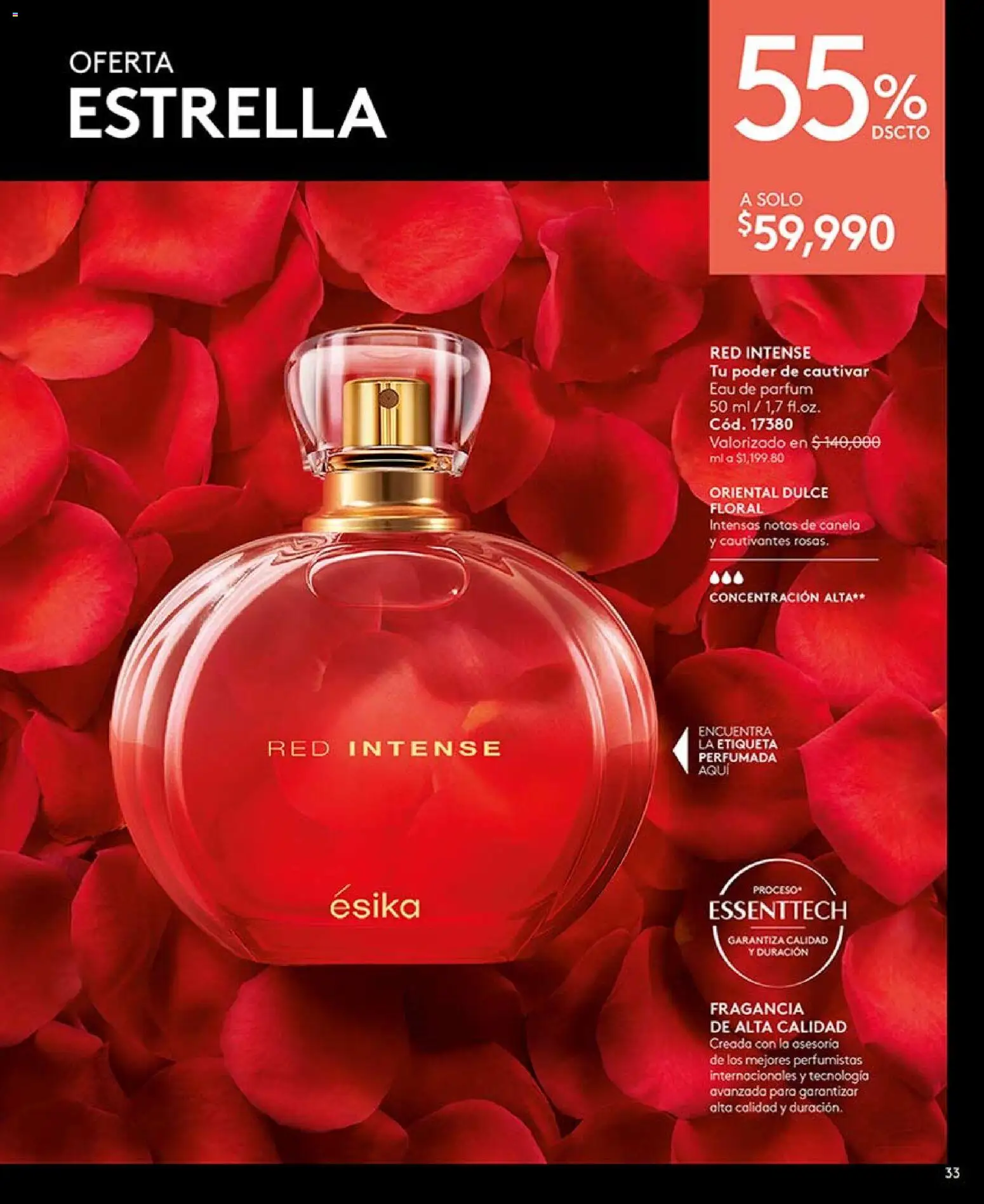 Ésika revista - valida desde el 17/07/2026 | Página: 33 | Productos: Fragancia