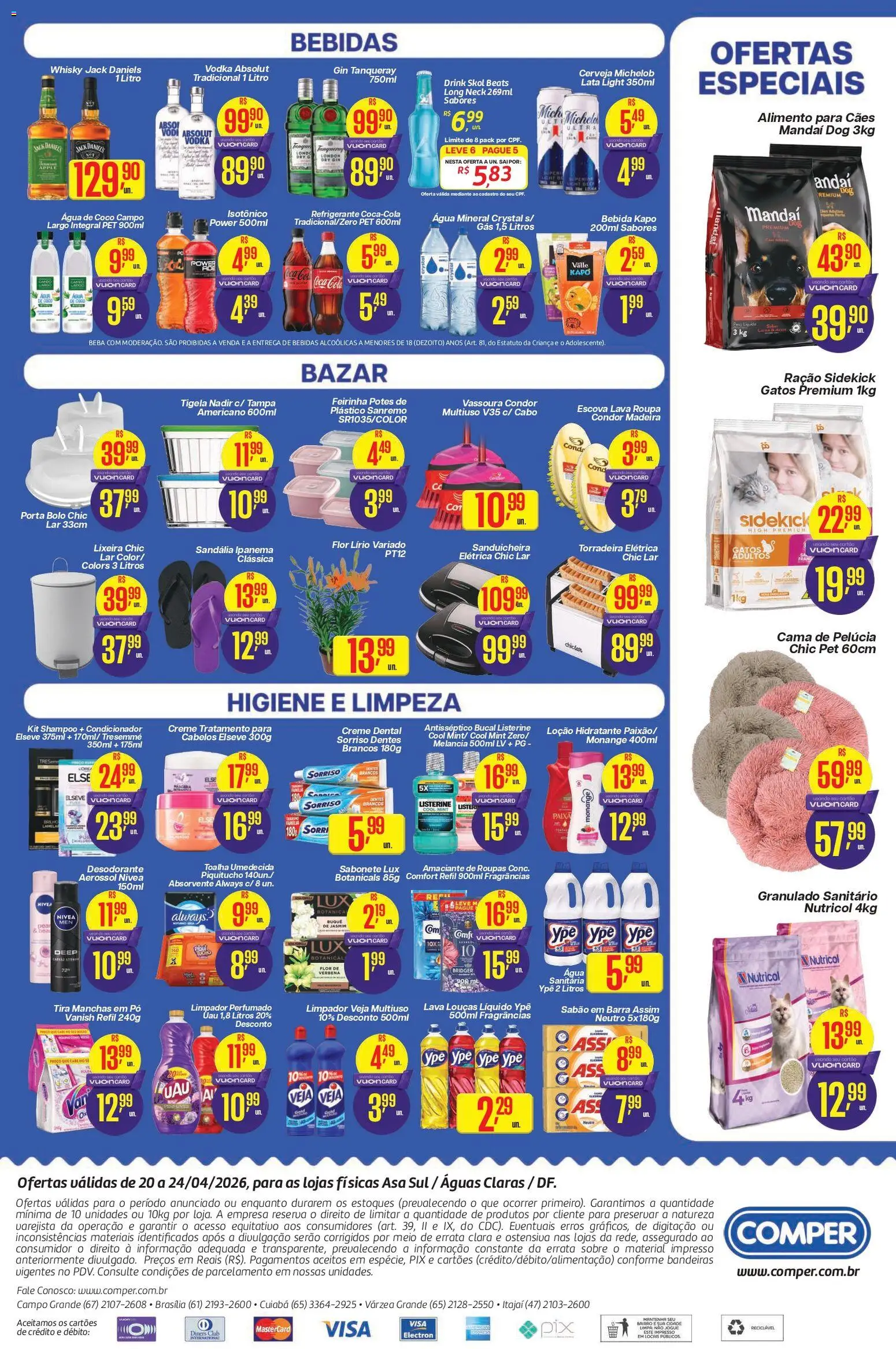 Comper Folheto - válido de 20.04.2026 | Página: 4 | Produtos: Shampoo, Escova, Amaciante de roupas, Creme dental