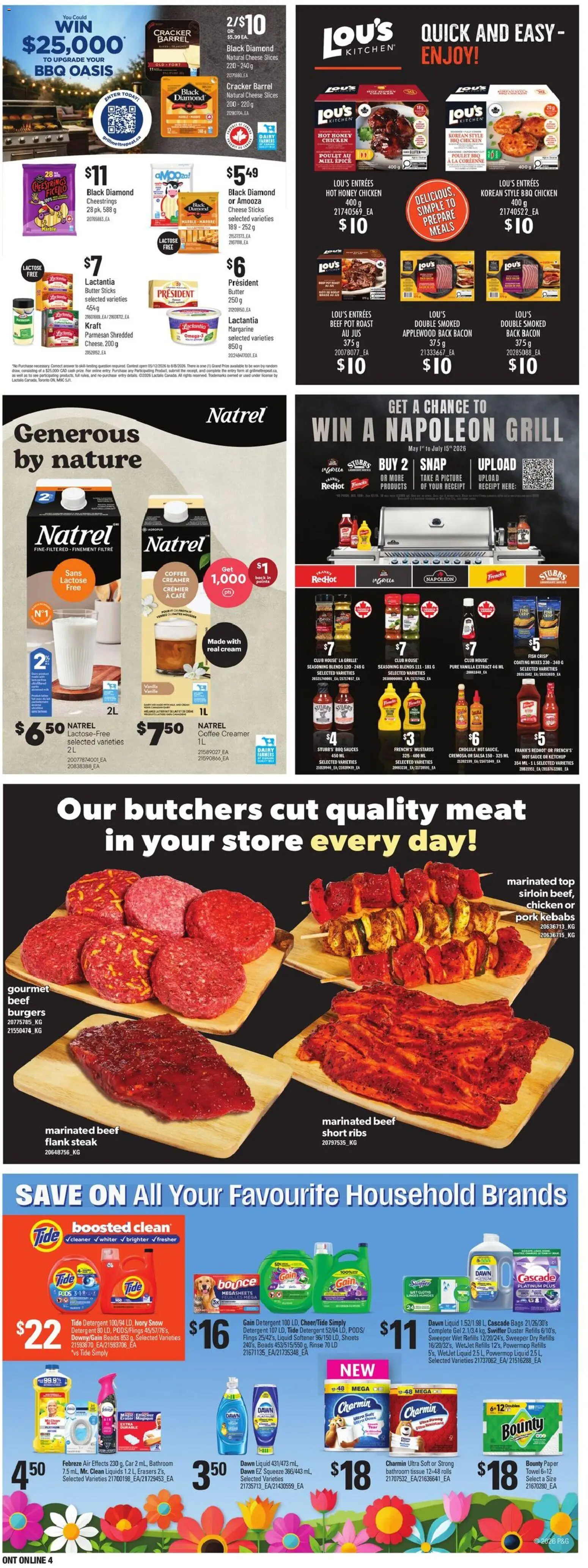 Loblaws flyer valid from 21.05.2026 | Page: 20 | Products: Ketchup, Cream, Cheese, Pork