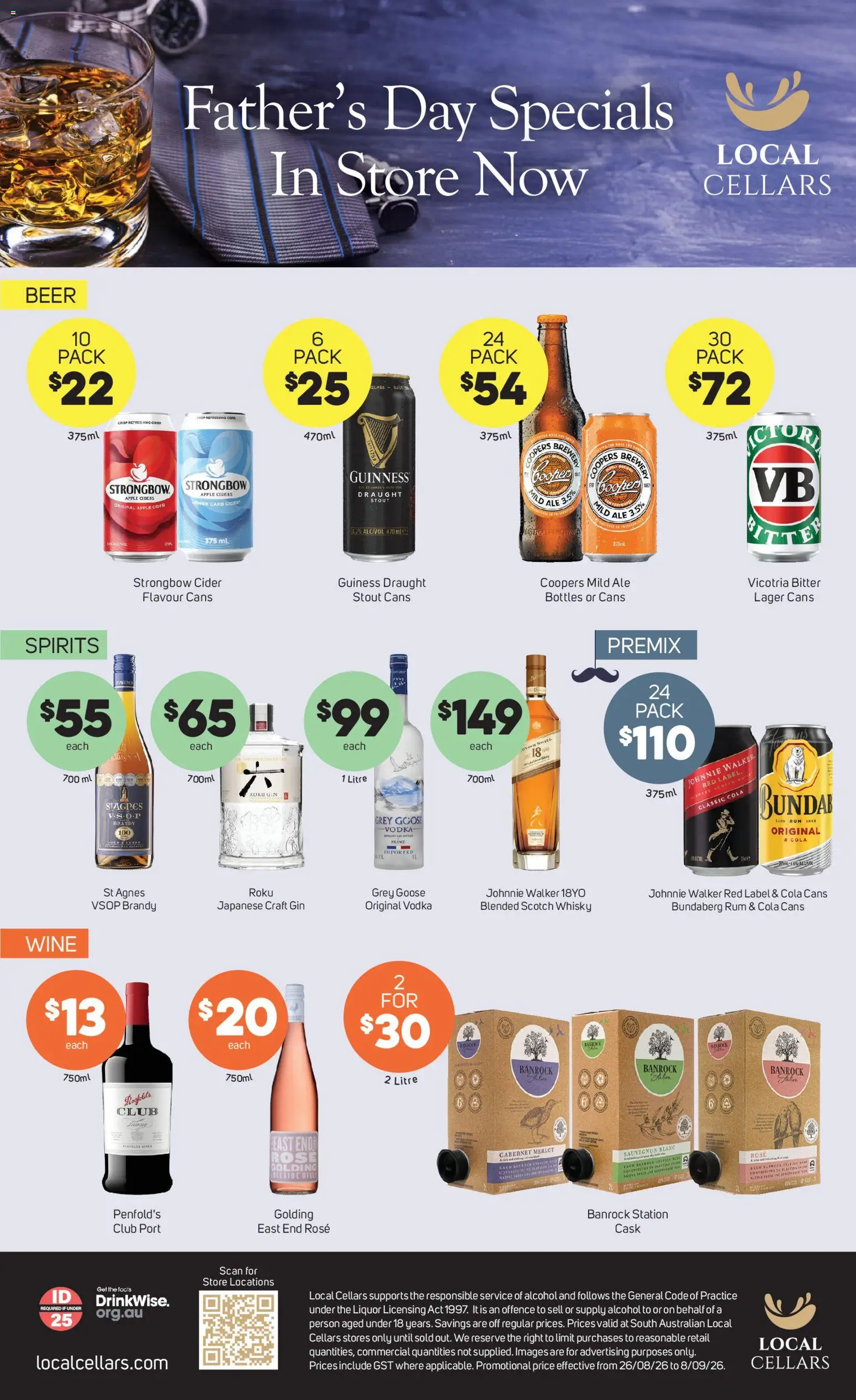 Foodland catalogue - valid from 25/08/2026 | Page: 3 | Products: Scotch whisky, Alcohol, Cider, Strongbow