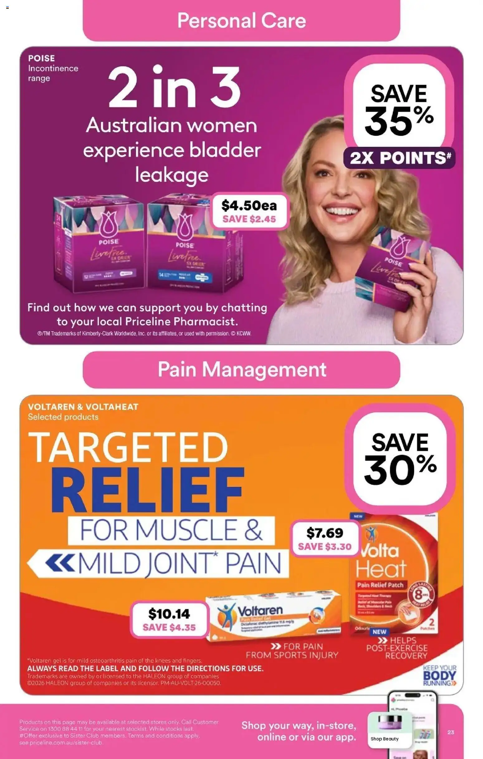 Priceline Pharmacy catalogue - valid from 03.06.2026 | Page: 23 | Products: Pain relief