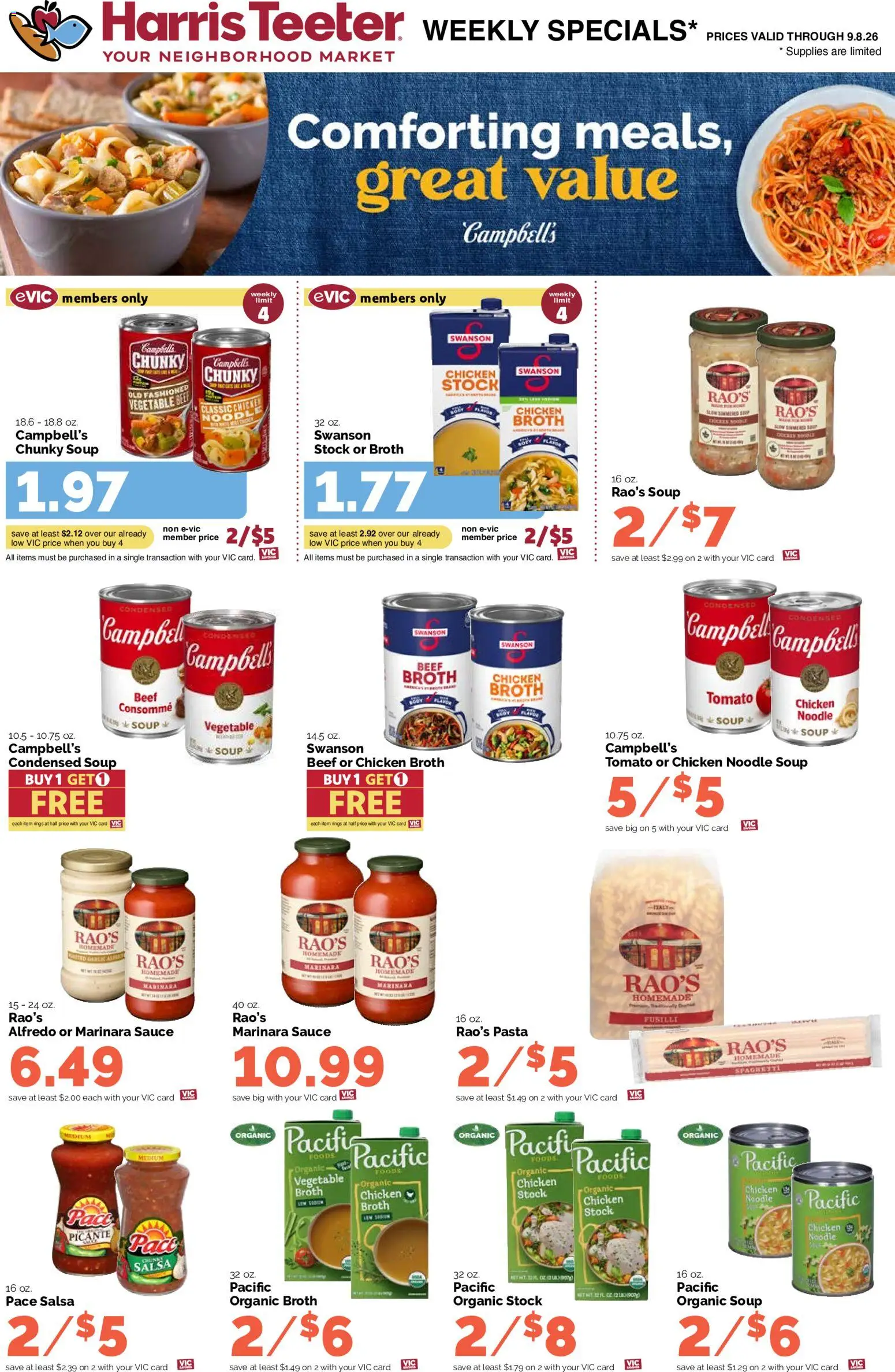 Harris Teeter Weekly Ad - valid from 09/02/2026 | Page: 12 | Products: Chicken, Pasta, Sauce, Spaghetti
