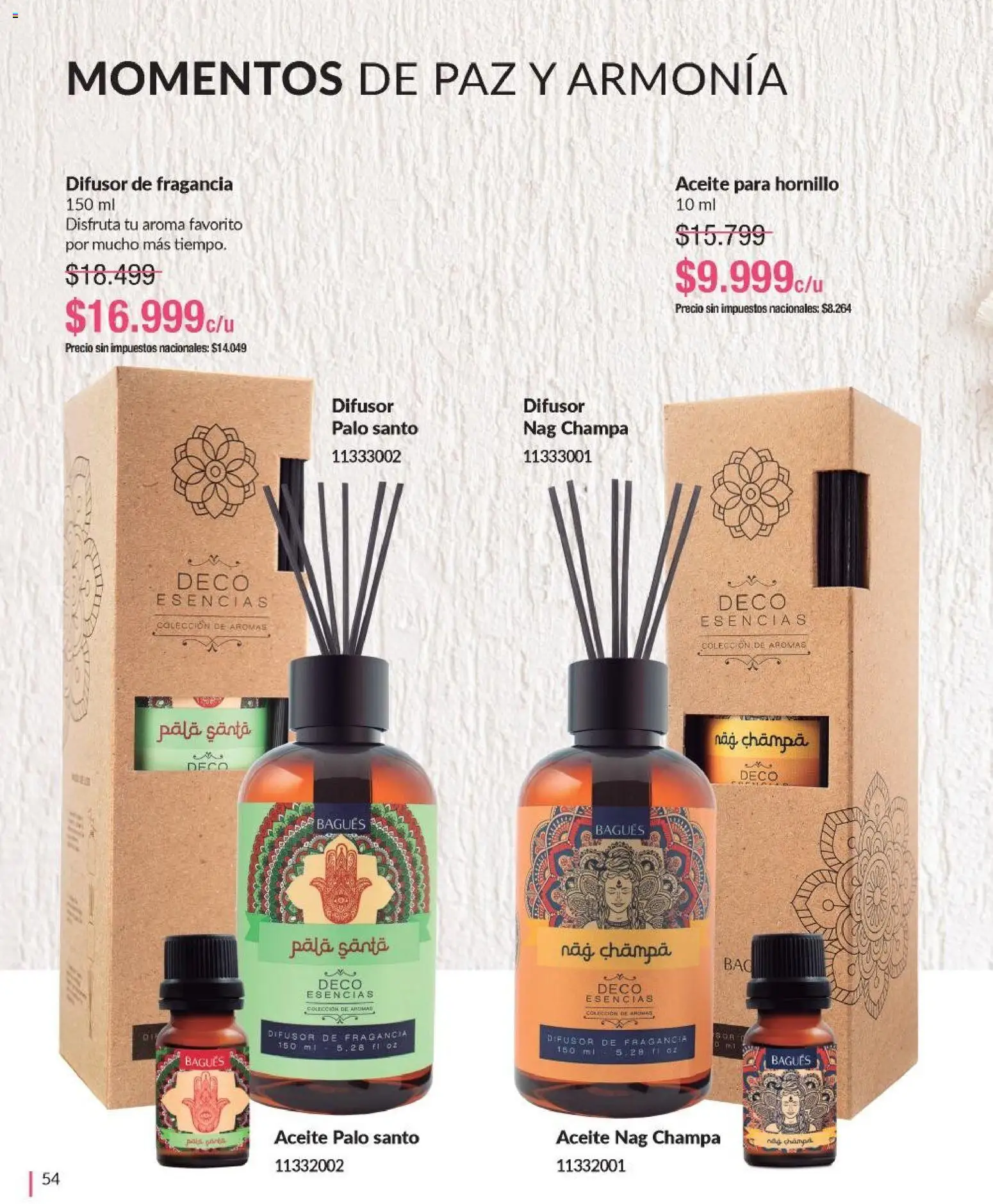 Bagués - Catálogo │ válido desde el 09.03.2026 | Página: 54 | Productos: Fragancia, Aceite, Esencias