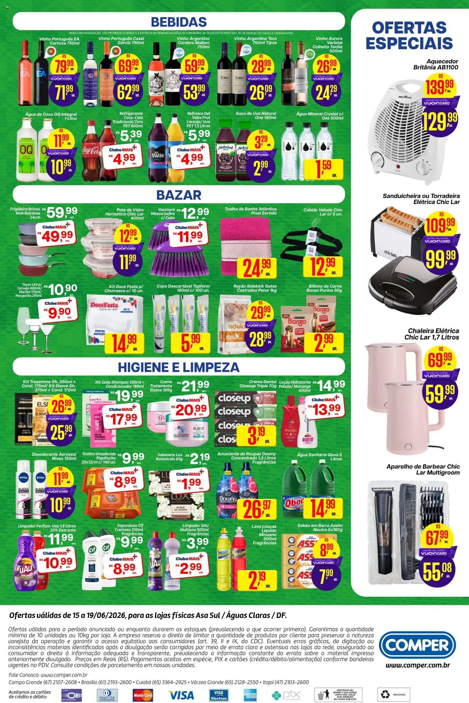 Comper Folheto - válido de 15.06.2026 | Página: 4 | Produtos: Sabão em barra, Amaciante, Cabo, Vassoura