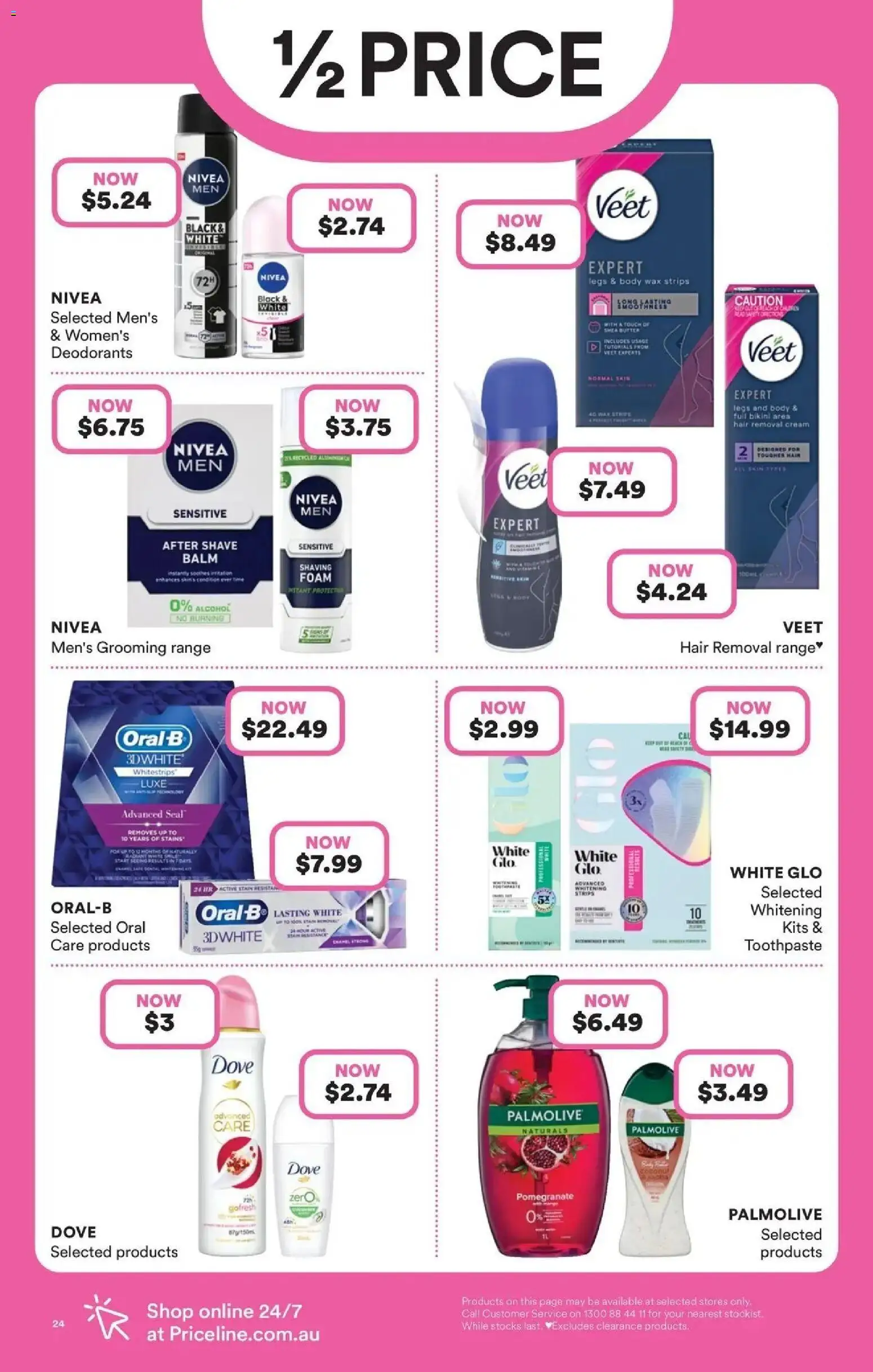 Priceline Pharmacy catalogue - valid from 23.04.2026 | Page: 24 | Products: Kits, Butter, Shaving foam, Hair removal