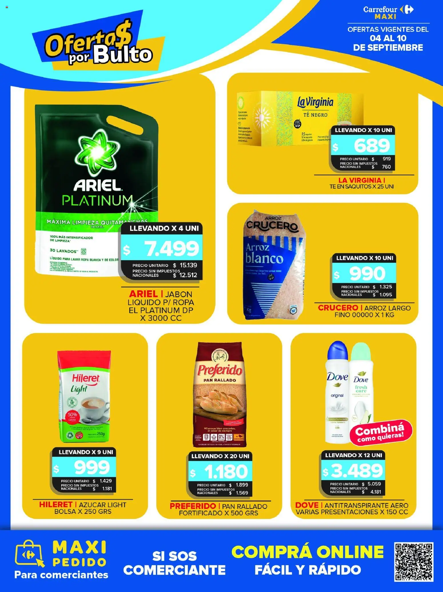 Carrefour Maxi catálogo │ válido desde el 04/09/2026 | Página: 10 | Productos: Té negro, Antitranspirante, Té, Pan rallado