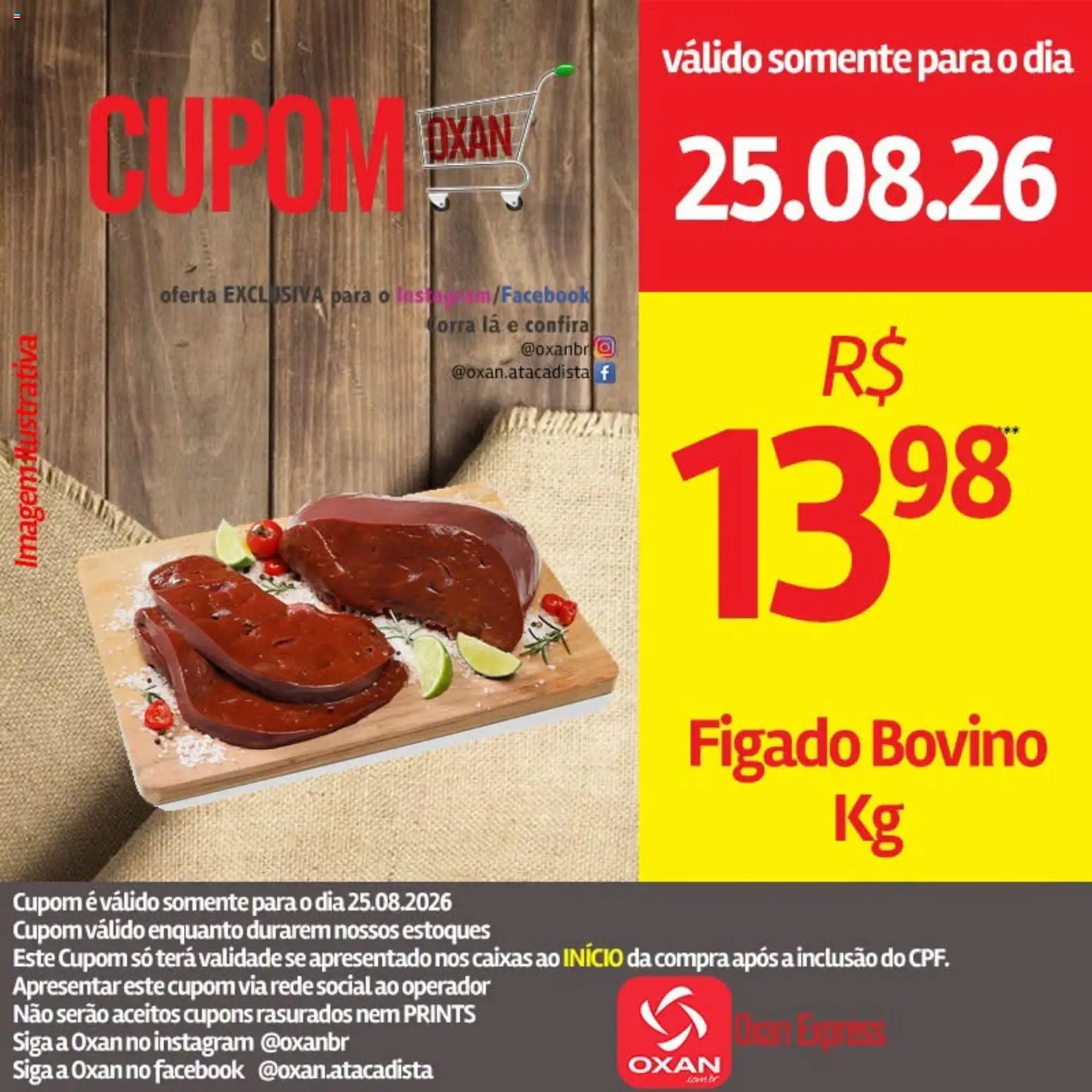 Oxan Atacadista Folheto - válido de 25/08/2026 | Página: 10 | Produtos: Fígado
