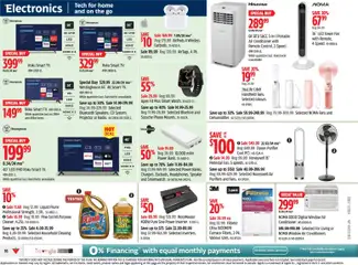 Preview of Canadian Tire weekly flyer from shop Canadian Tire valid from Jul 9, 2026 | Page: 16 | Products: Phone, Speaker, Fan, Conditioner