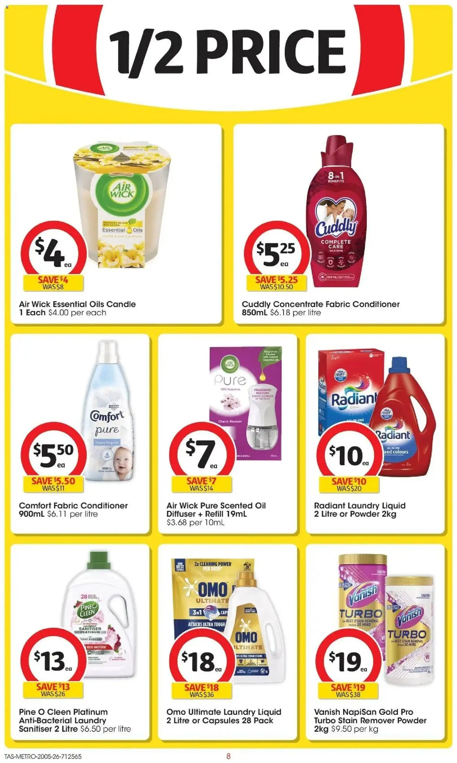 Coles catalogue - valid from 19.05.2026 | Page: 8 | Products: Fragrance, Conditioner, Oil, Stain remover