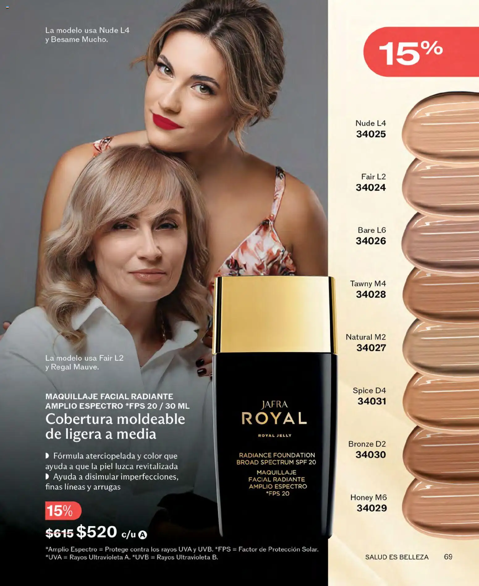 Nuevas ofertas de JAFRA válidas en toda la República Mexicana desde el 01.04.2026. ¡Encuentra las mejores ofertas en JAFRA catálogo! | Página: 69 | Productos: Uva, Radiante, Maquillaje