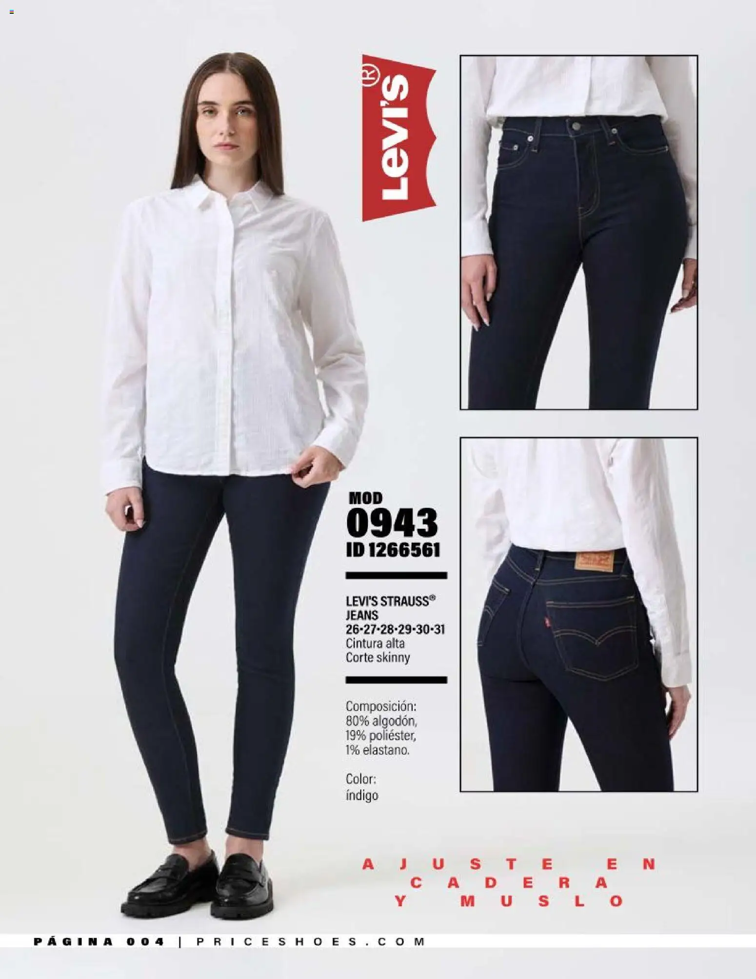 Nuevas ofertas de Price Shoes válidas en toda la República Mexicana desde el 11.06.2026. ¡Encuentra las mejores ofertas en Price Shoes catálogo Live in Levi's! | Página: 4