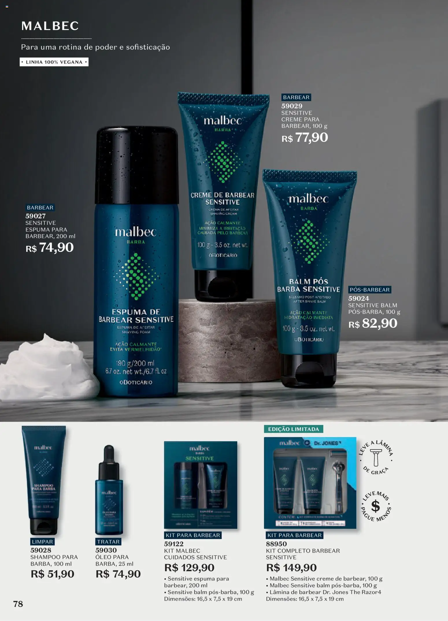 O Boticário Folheto - válido de 29/06/2026 | Página: 82 | Produtos: Shampoo, Óleo, Creme, Creme de barbear
