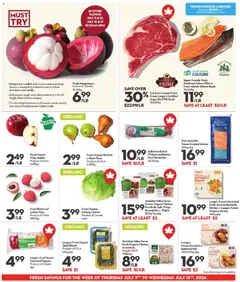 Preview of Longo's weekly flyer / circulaire from shop Longo's valid from Jul 9, 2026 | Page: 5 | Products: Beef, Nuts, Salad, Apples