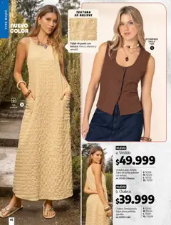 Pacifika - Campaña 07 / 2026 -  Vista previa de la revista de la tienda Pacifika valido desde el 24.04.2026 | Página: 46 | Productos: Vestido, Mostaza, Chaleco, Café
