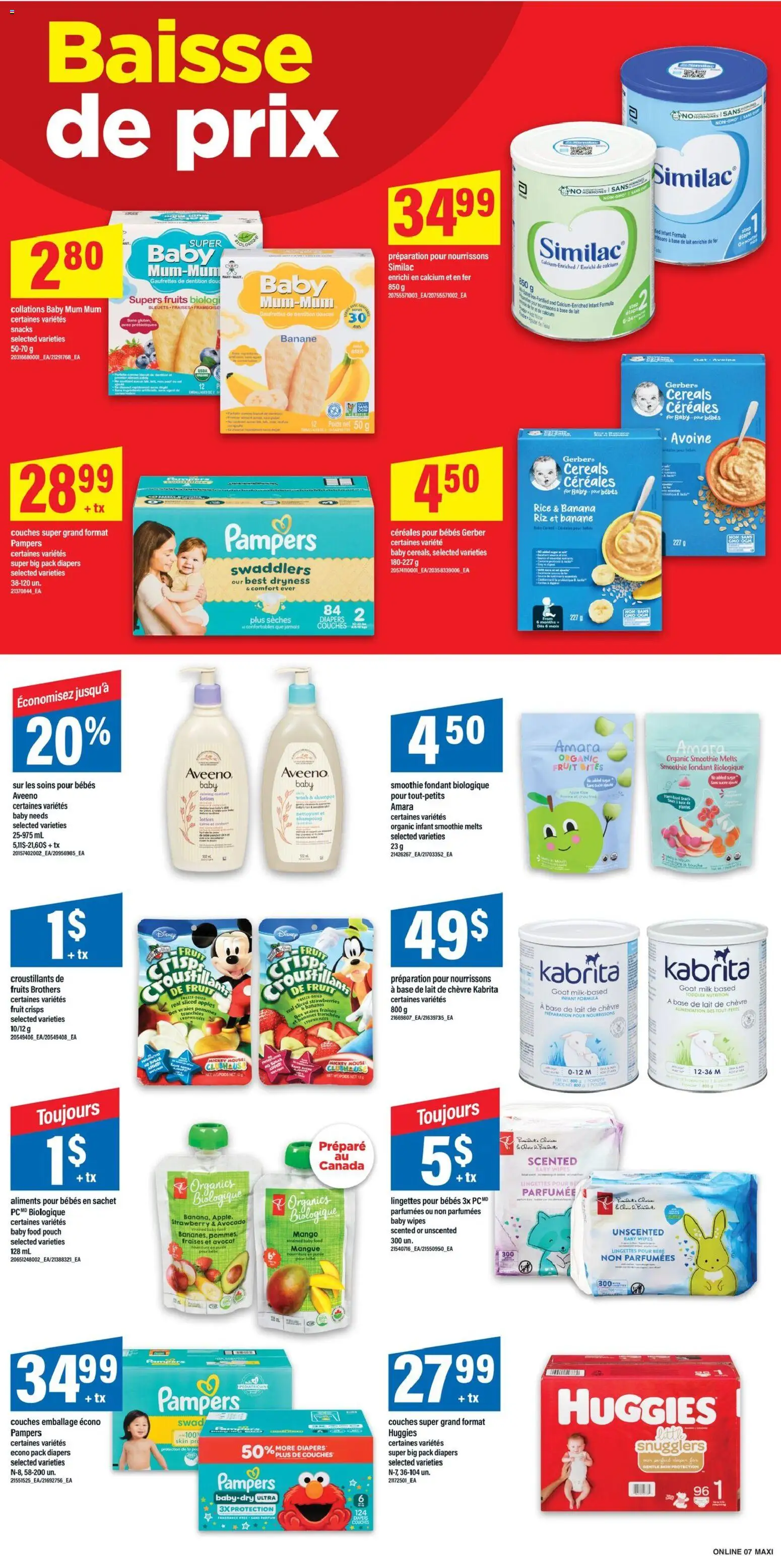 Maxi flyer valid from Aug 27, 2026 | Page: 10 | Products: Rice, Fruit, Shampoo, Snacks