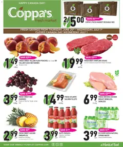 Preview of Coppas Fresh Market weekly flyer / circulaire from shop Coppas Fresh Market valid from Jun 25, 2026