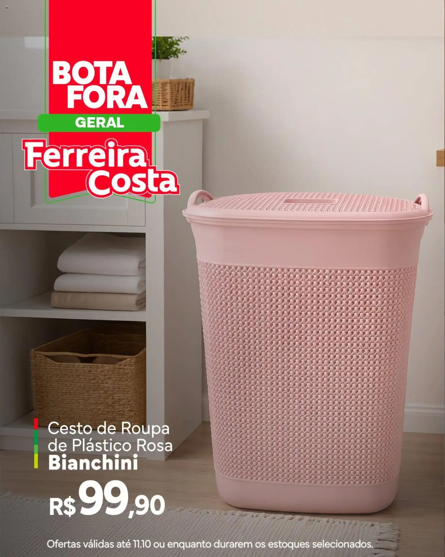 Ferreira Costa Folheto - válido de 01/10/2026 | Página: 3 | Produtos: Cesto de roupa