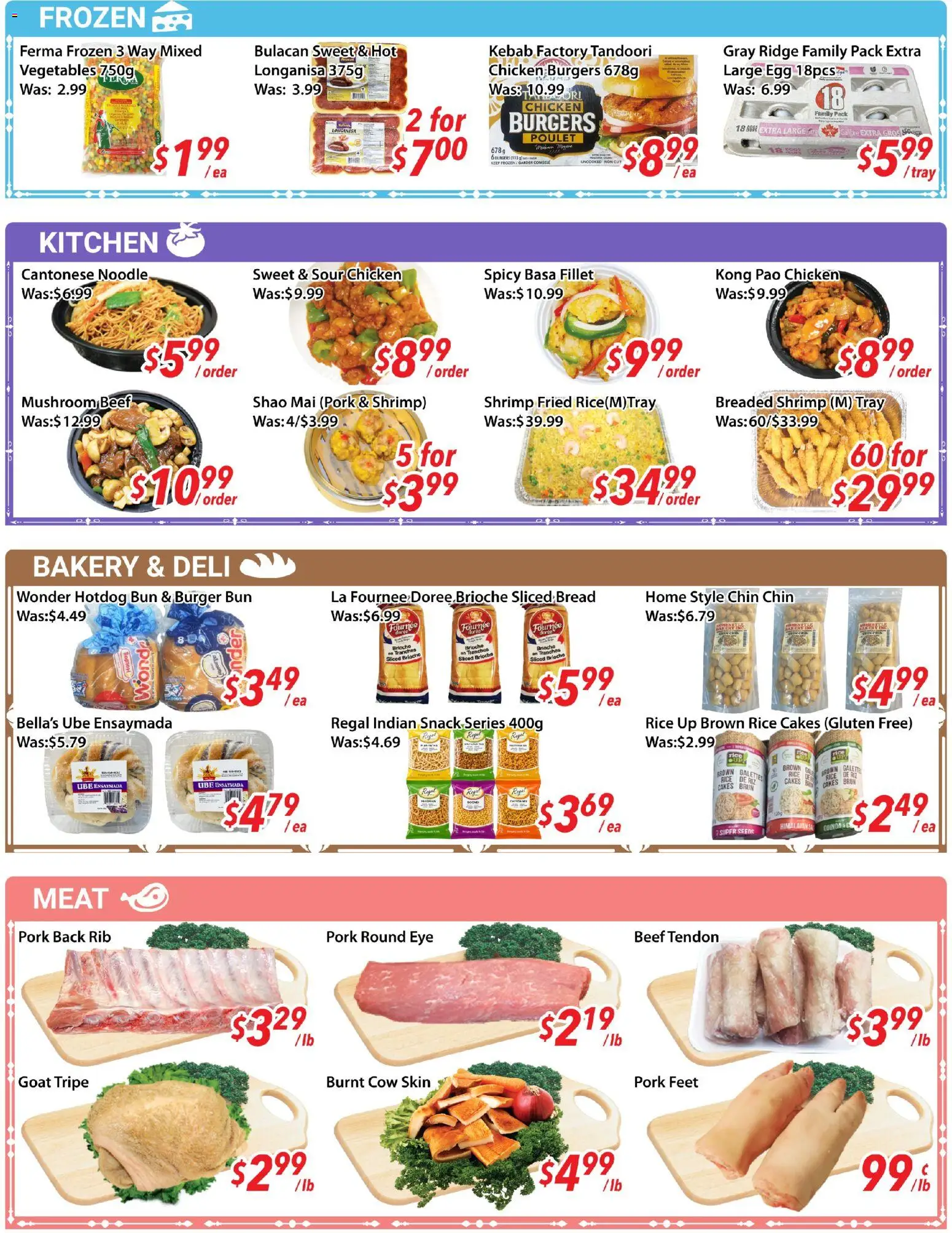 Ample Food Market flyer valid from Jul 17, 2026 | Page: 4 | Products: Bakery, Ridge, Bread, Pork