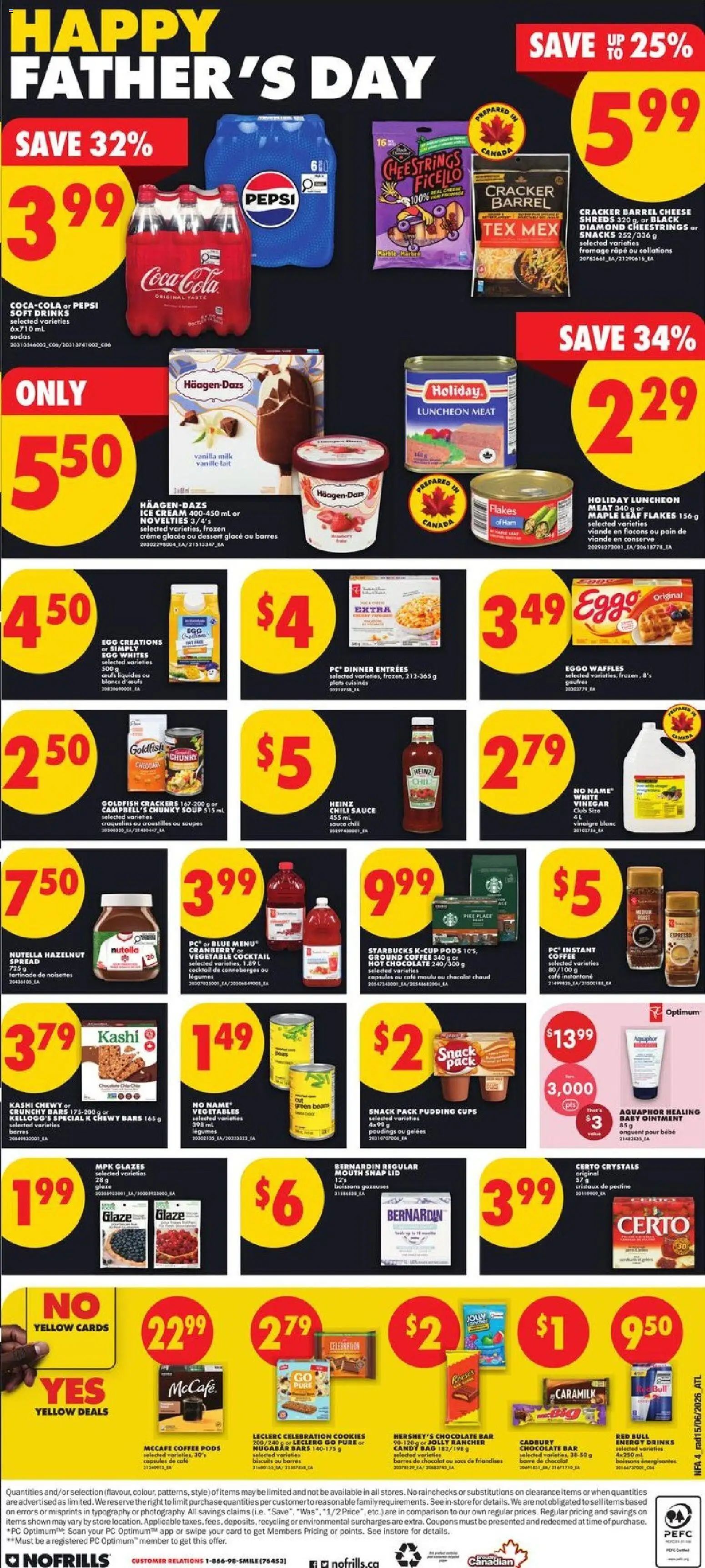 No Frills flyer valid from 18.06.2026 | Page: 4 | Products: Cookies, Flakes, Milk, Chocolate