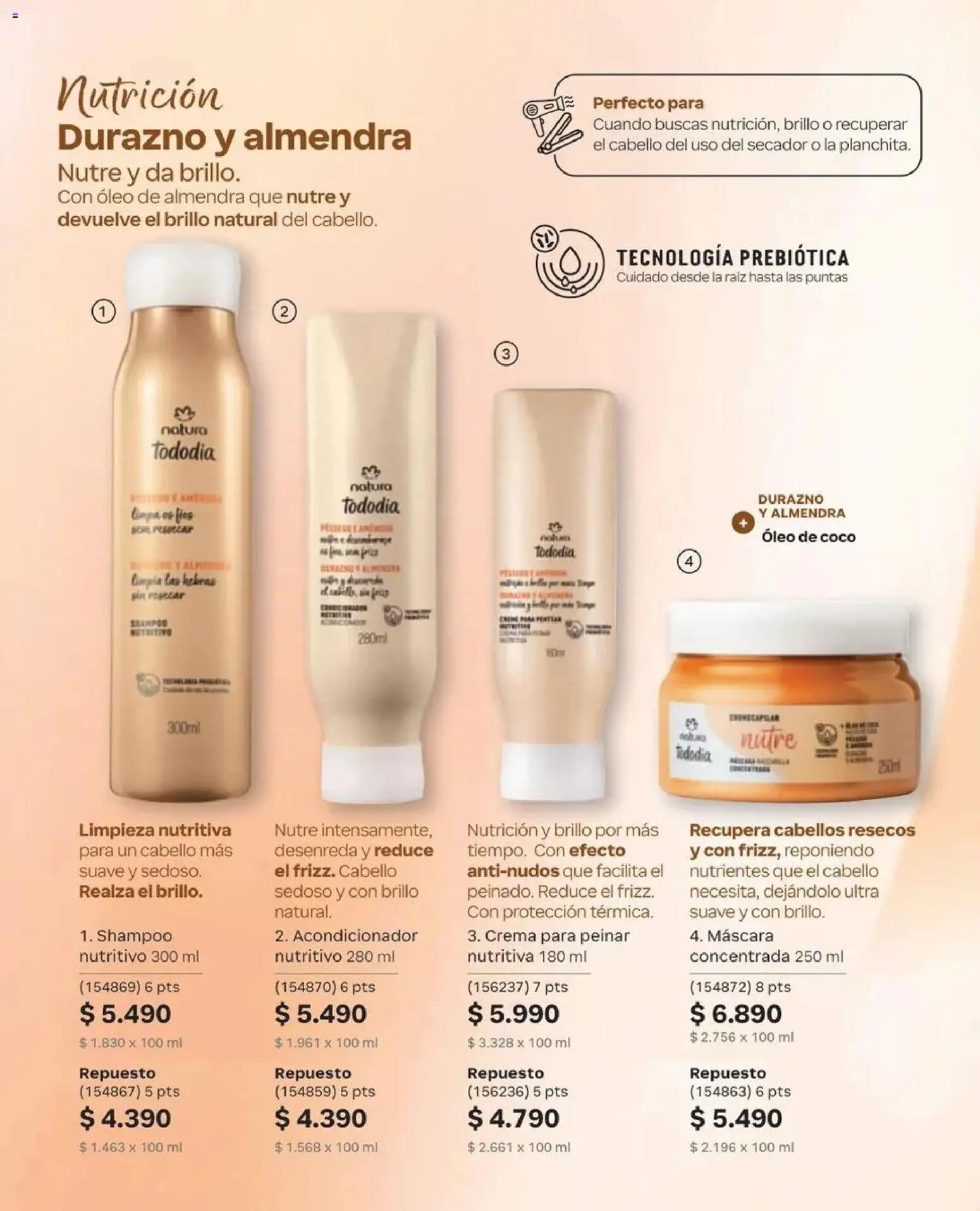 Natura catálogo │ válido desde el 31.08.2026 | Página: 135 | Productos: Brillo, Acondicionador, Shampoo, Crema