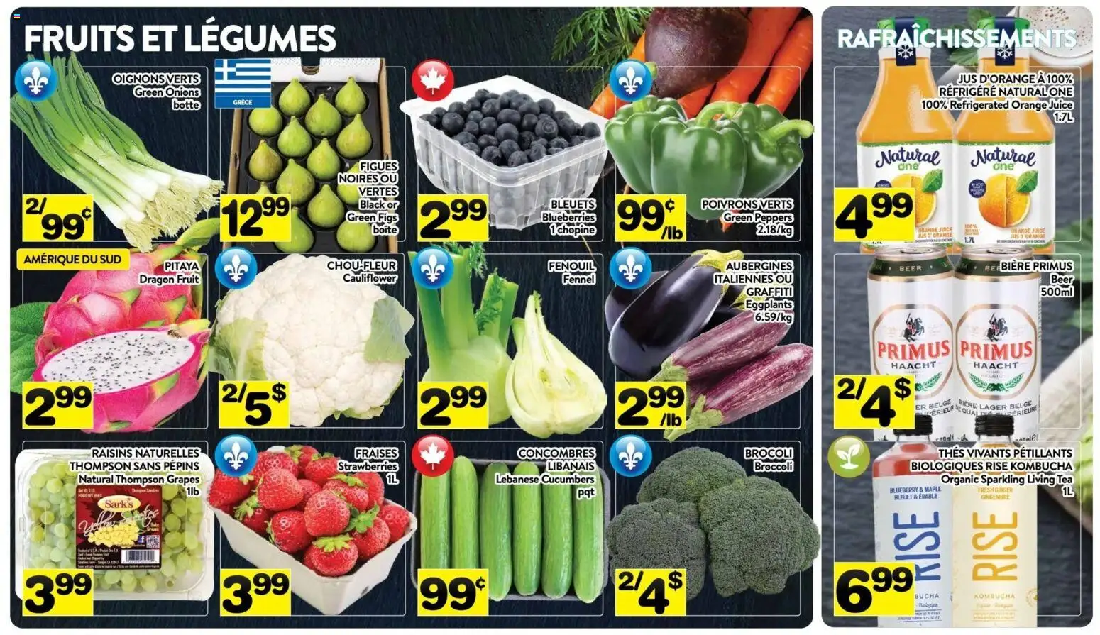 Pa Supermarché flyer valid from Aug 17, 2026 | Page: 2 | Products: Strawberries, Fruit, Broccoli, Cauliflower