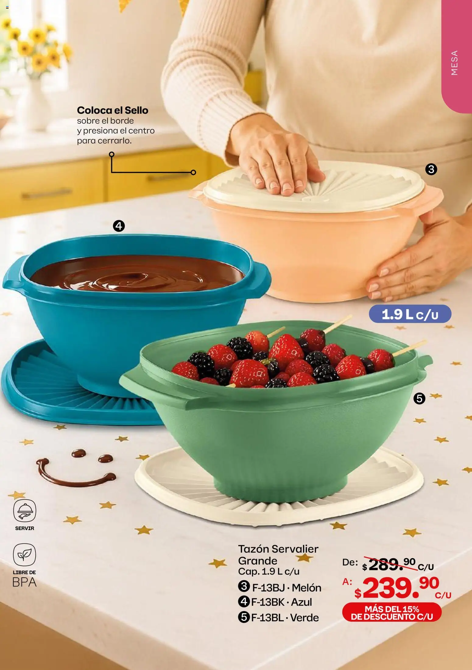 Nuevas ofertas de Tupperware válidas en toda la República Mexicana desde el 05/10/2026. ¡Encuentra las mejores ofertas en Tupperware catálogo! | Página: 95