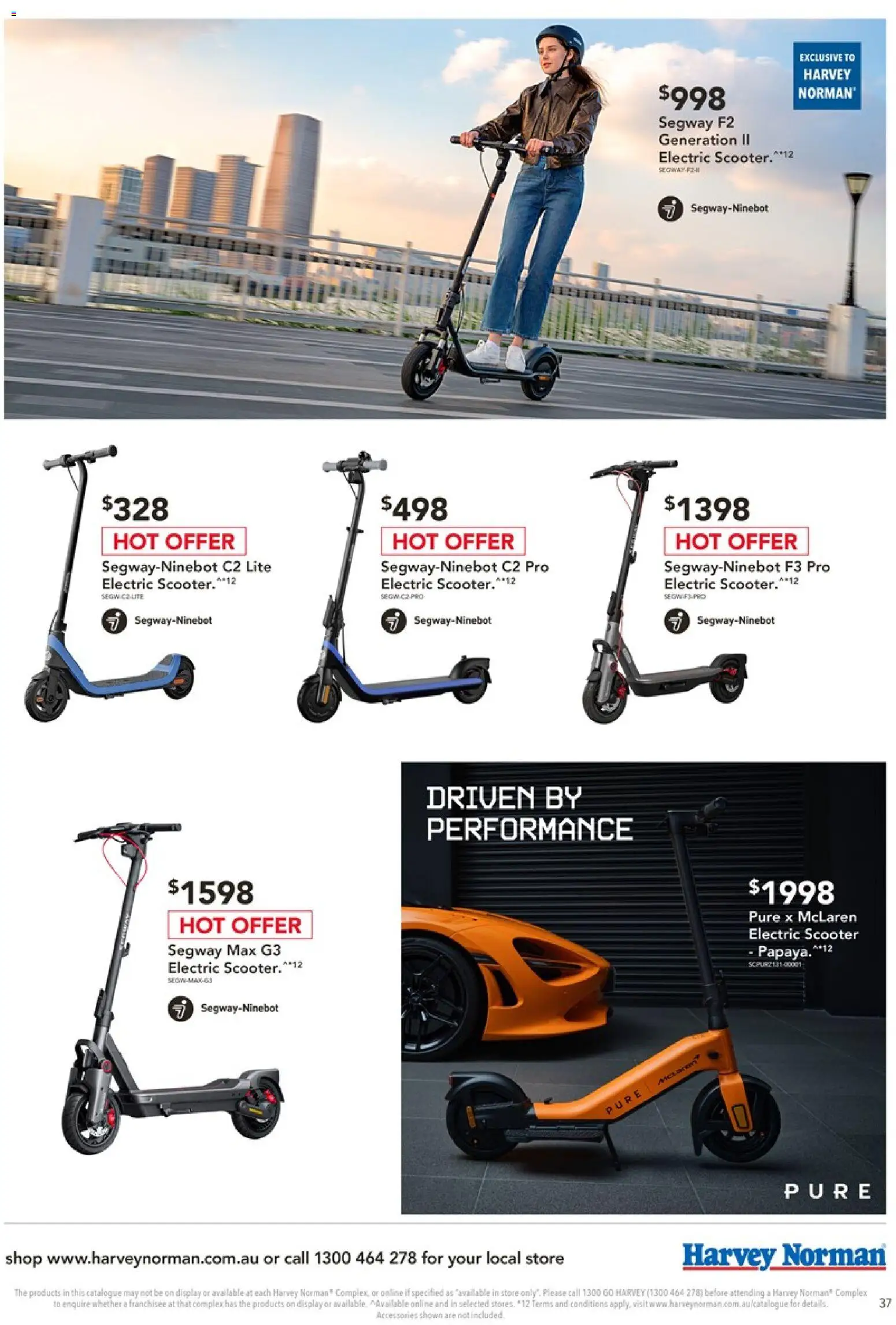 Harvey Norman catalogue - valid from 18/08/2026 | Page: 37 | Products: Electric scooter, Accessories
