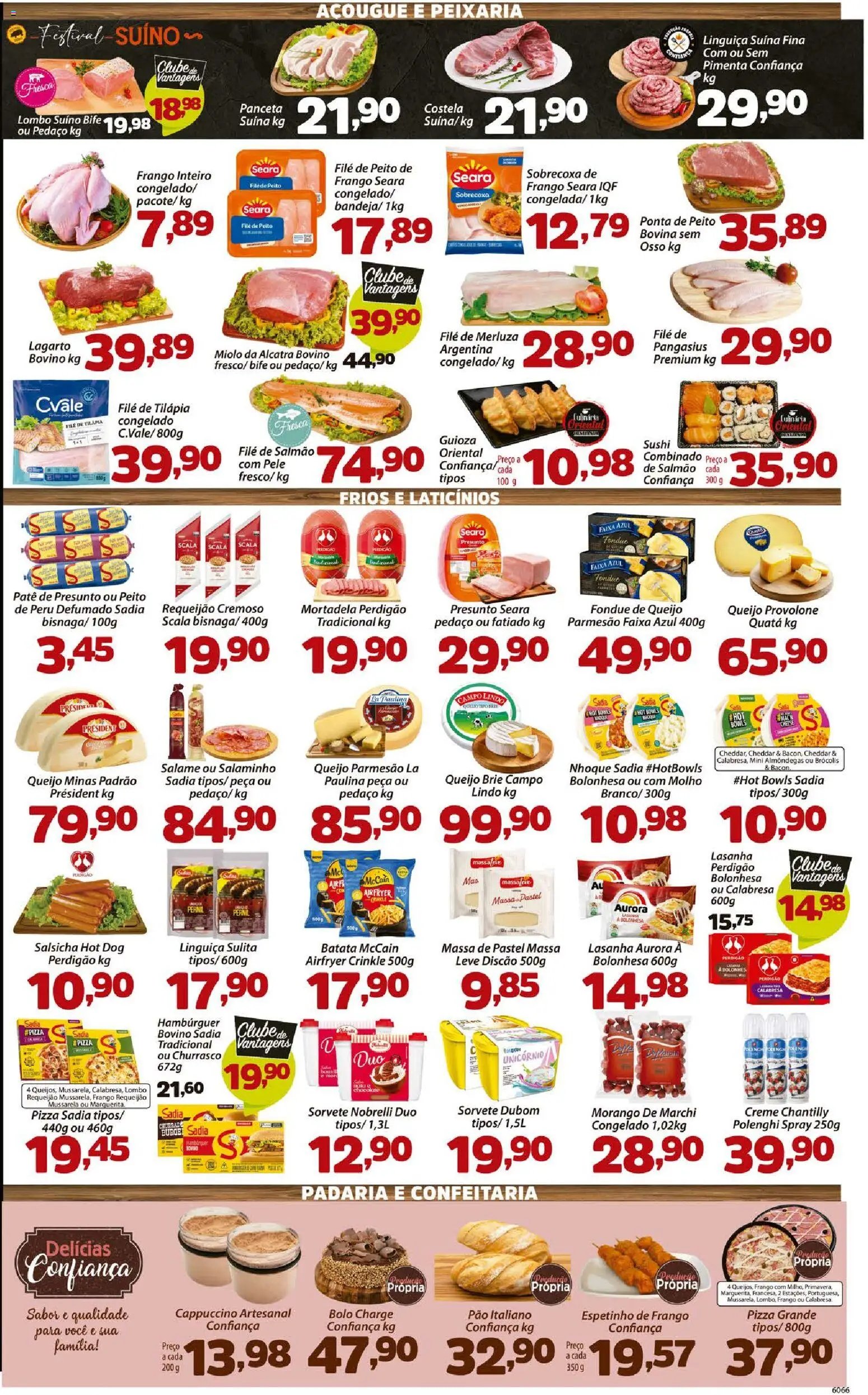 Confiança Folheto - válido de 05.06.2026 | Página: 3 | Produtos: Salame, Peito de peru, Cheddar, Hambúrguer