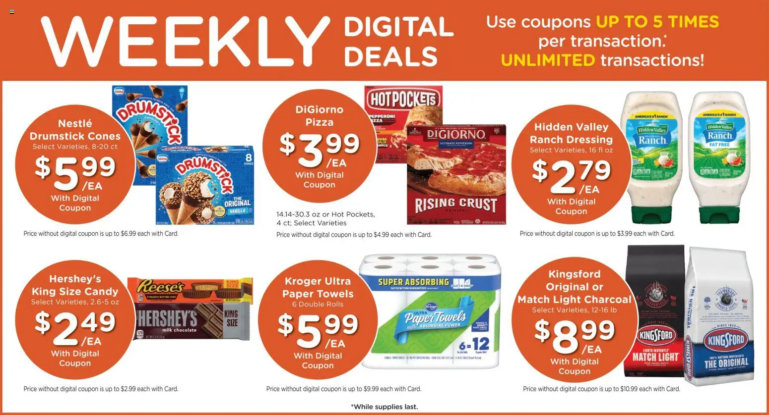 Fry's Food Weekly Ad - valid from 09/02/2026 | Page: 3 | Products: Candy, Milk, Pizza, Paper towels