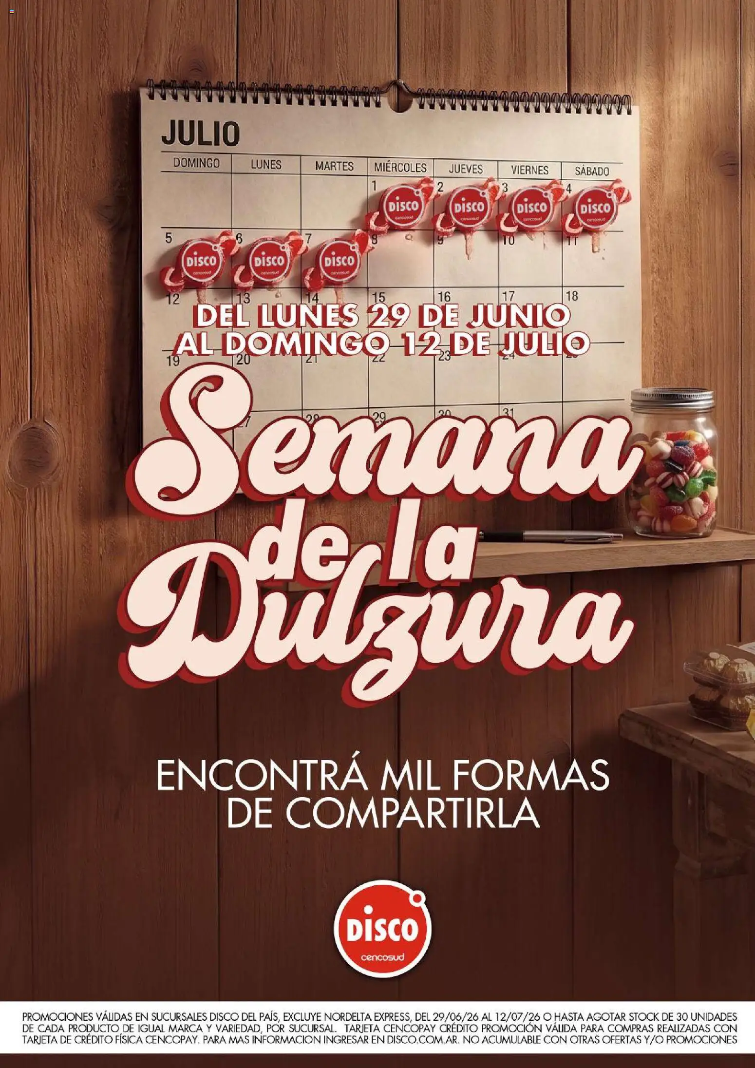 Disco - Folleto Semana De La Dulzura Disco │ válido desde el 29/06/2026 | Página: 1 | Productos: Disco
