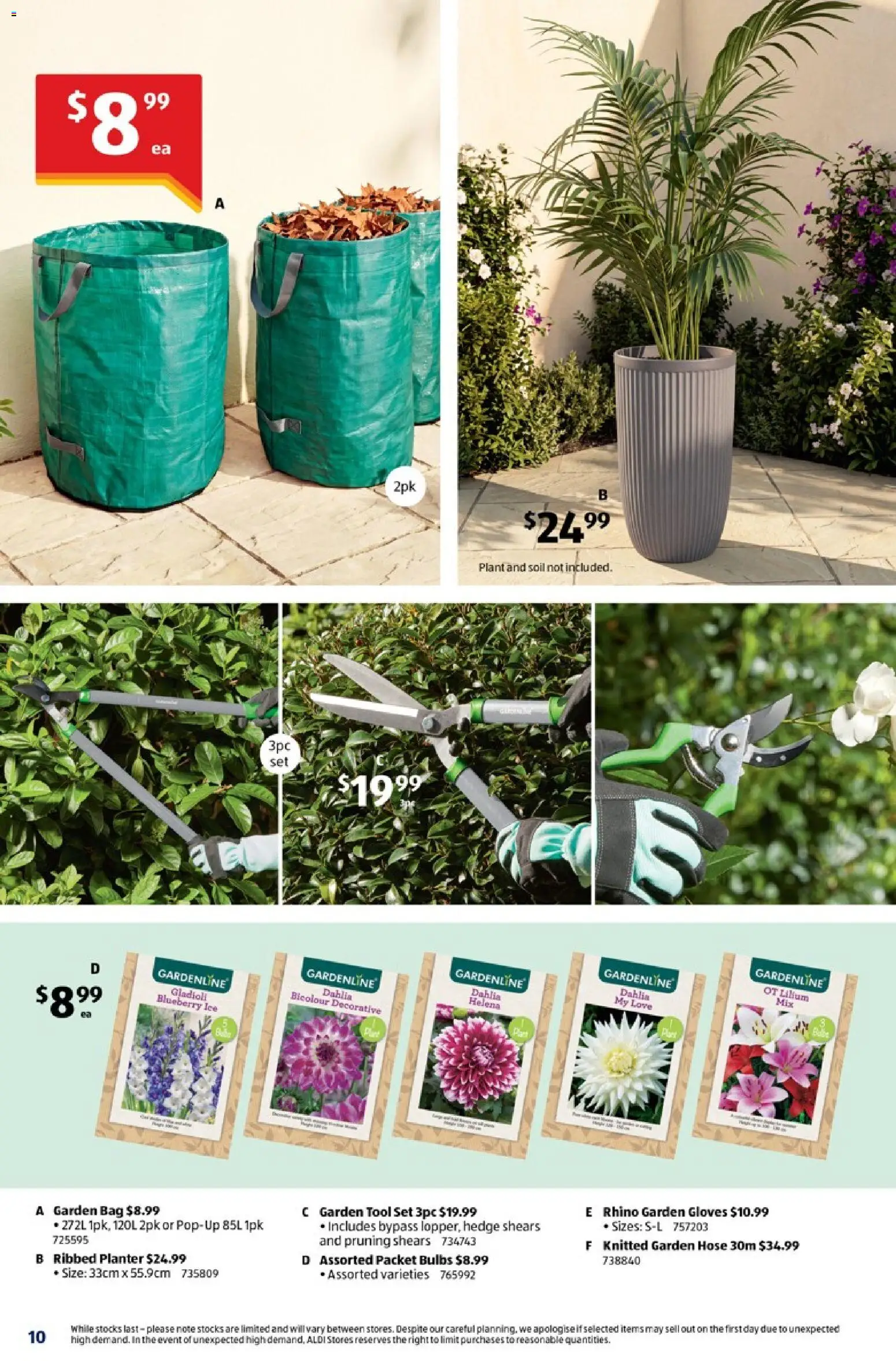 Aldi catalogue - valid from 23/09/2026 | Page: 10 | Products: Garden hose, Pruning, Plant, Soil