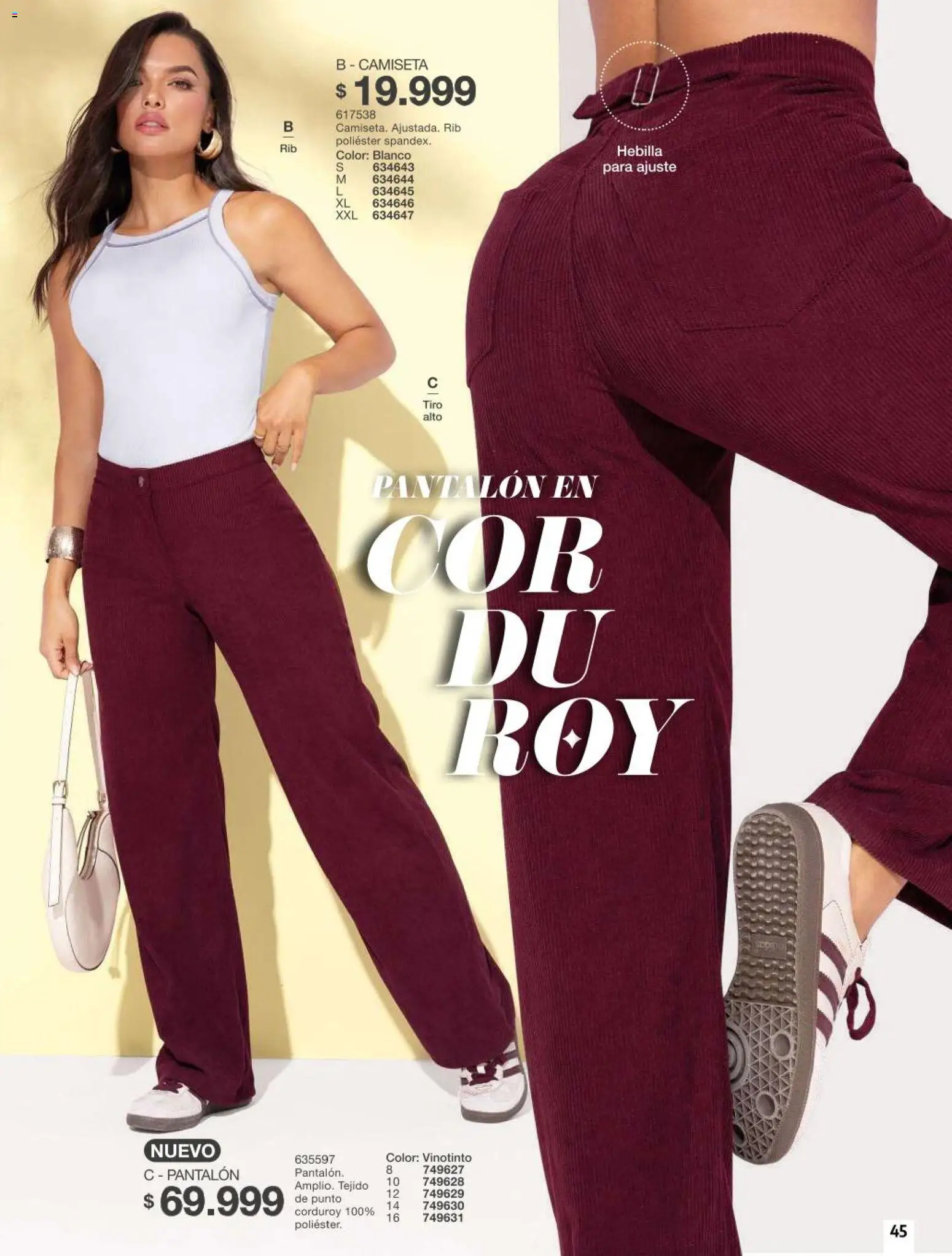 Carmel revista - valida desde el 11/08/2026 | Página: 45 | Productos: Hebilla, Camiseta
