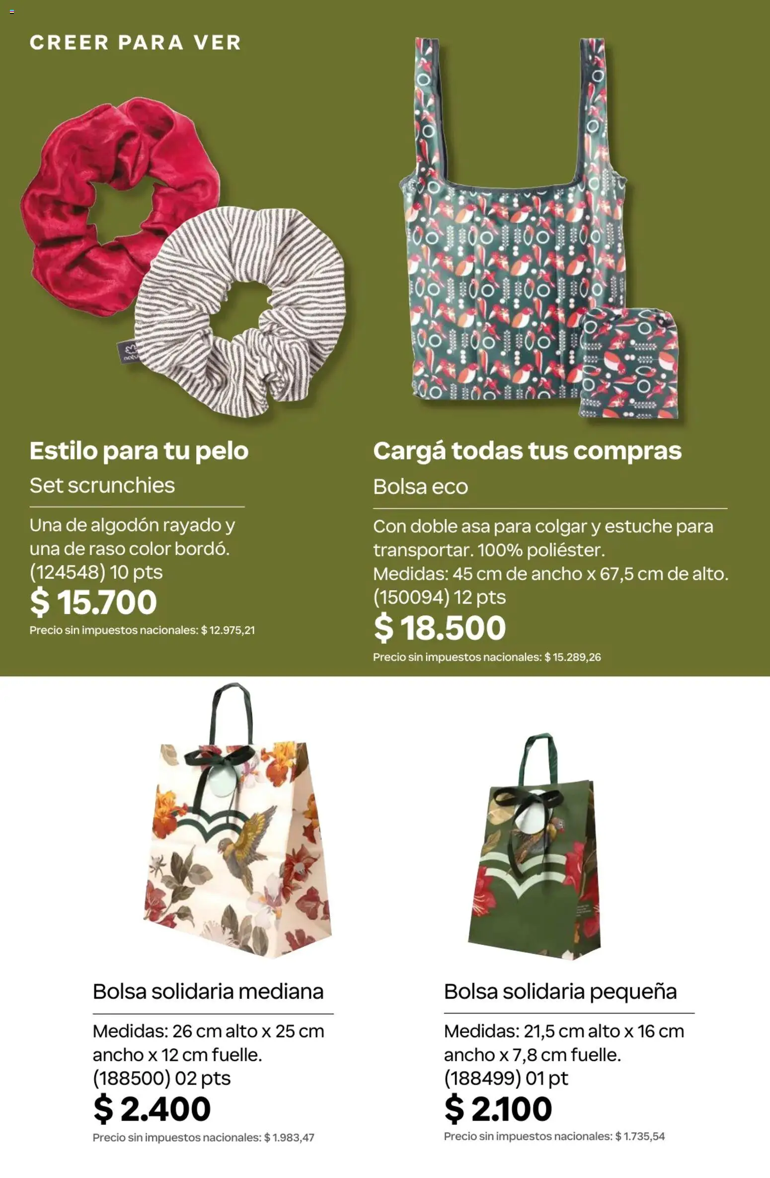 Catálogo Natura Ciclo 10 │ válido desde el 30/06/2026 | Página: 299 | Productos: Algodón, Bolsa, Estuche