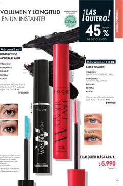 Oriflame catálogo válido desde el 19.06.2026 | Página: 45 | Productos: Agua, Maquillaje, Máscara