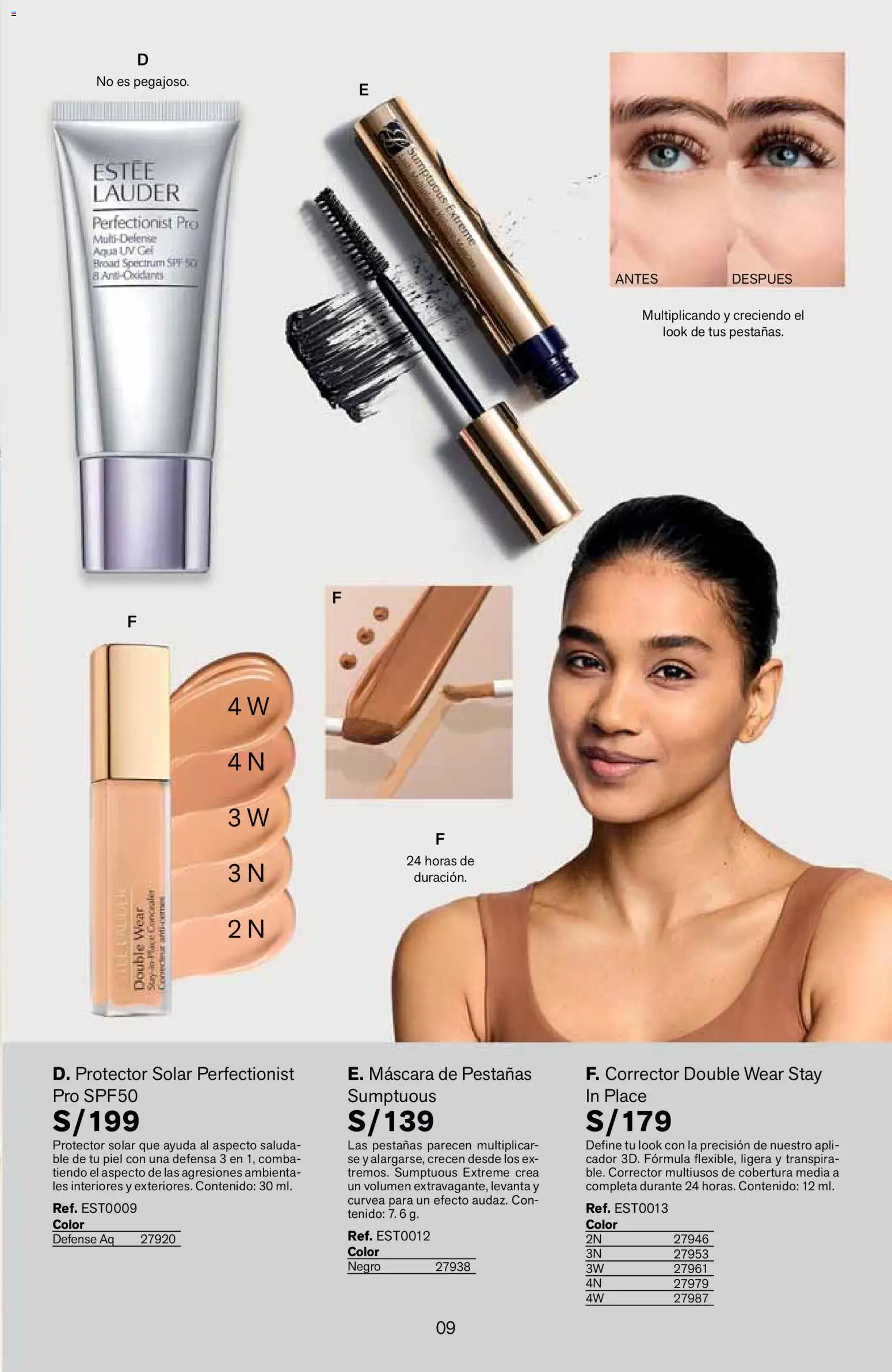 Catálogo Leonisa válido desde 25/06/2026 | Página: 9 | Productos: Máscara, Protector solar, Corrector