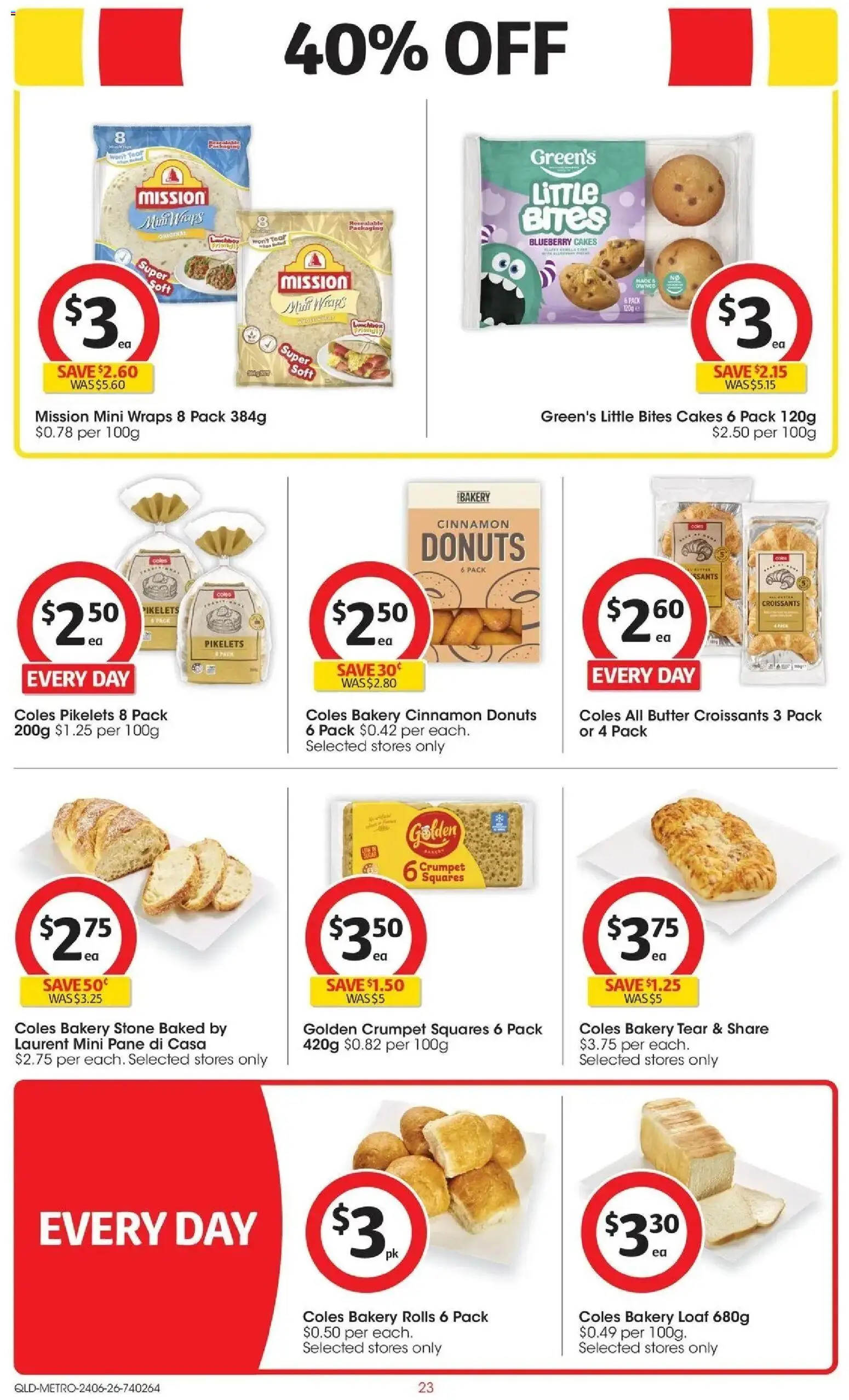 Coles catalogue - valid from 23/06/2026 | Page: 23 | Products: Butter, Donuts, Bakery