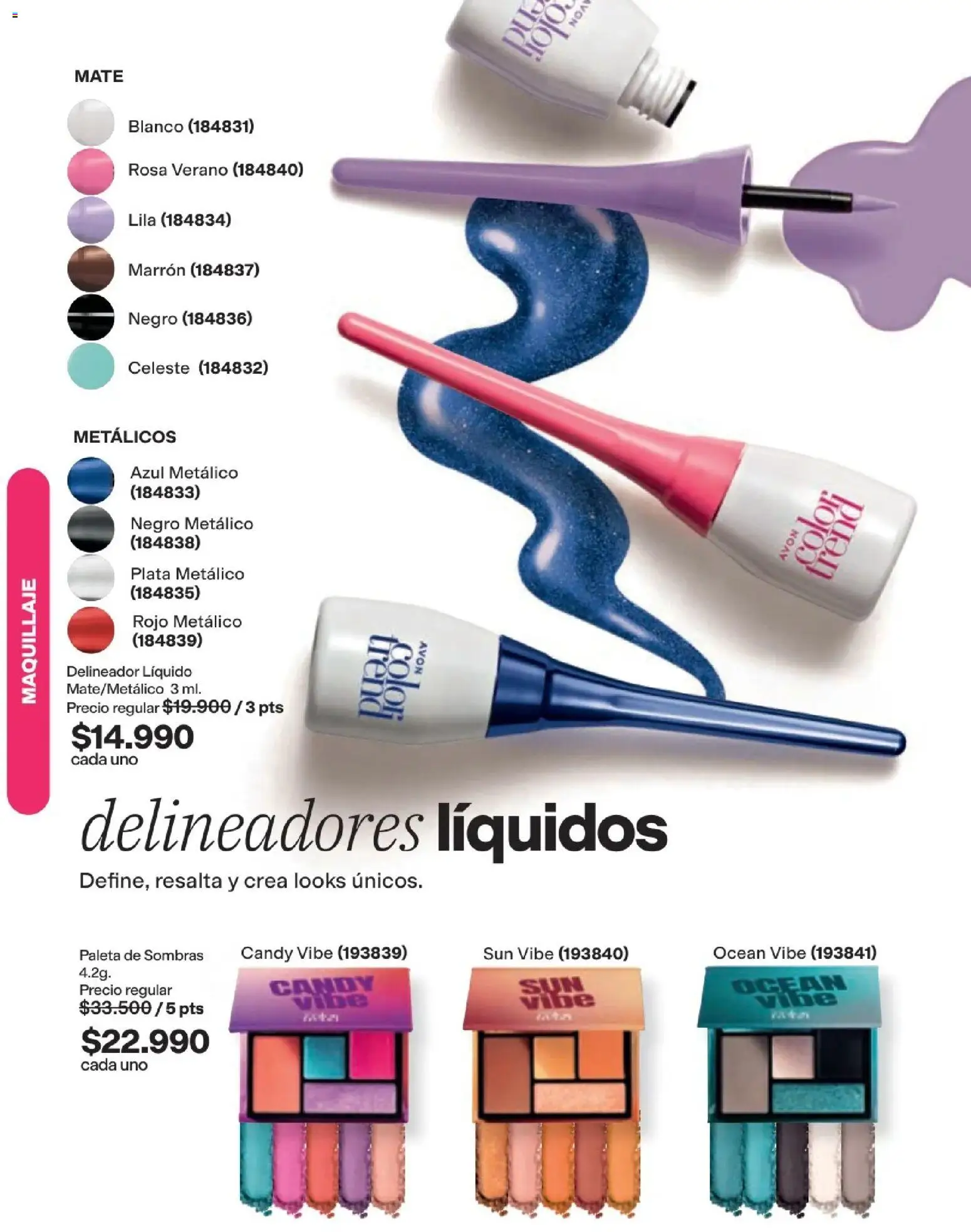 Avon revista - valida desde el 19/09/2026 | Página: 17 | Productos: Maquillaje, Delineador