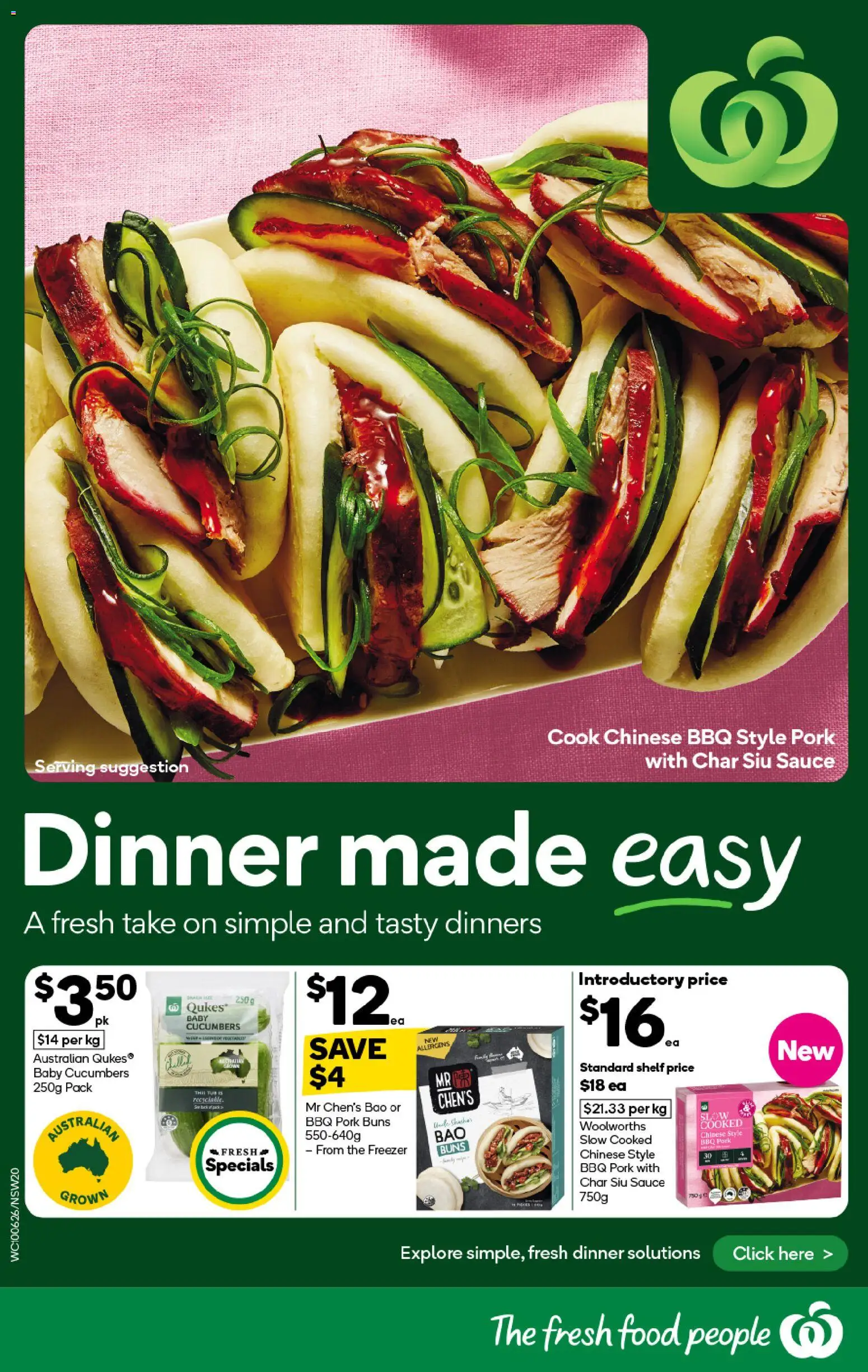Woolworths catalogue - valid from 10.06.2026 | Page: 20 | Products: Pork, Cucumbers, Sauce, Freezer