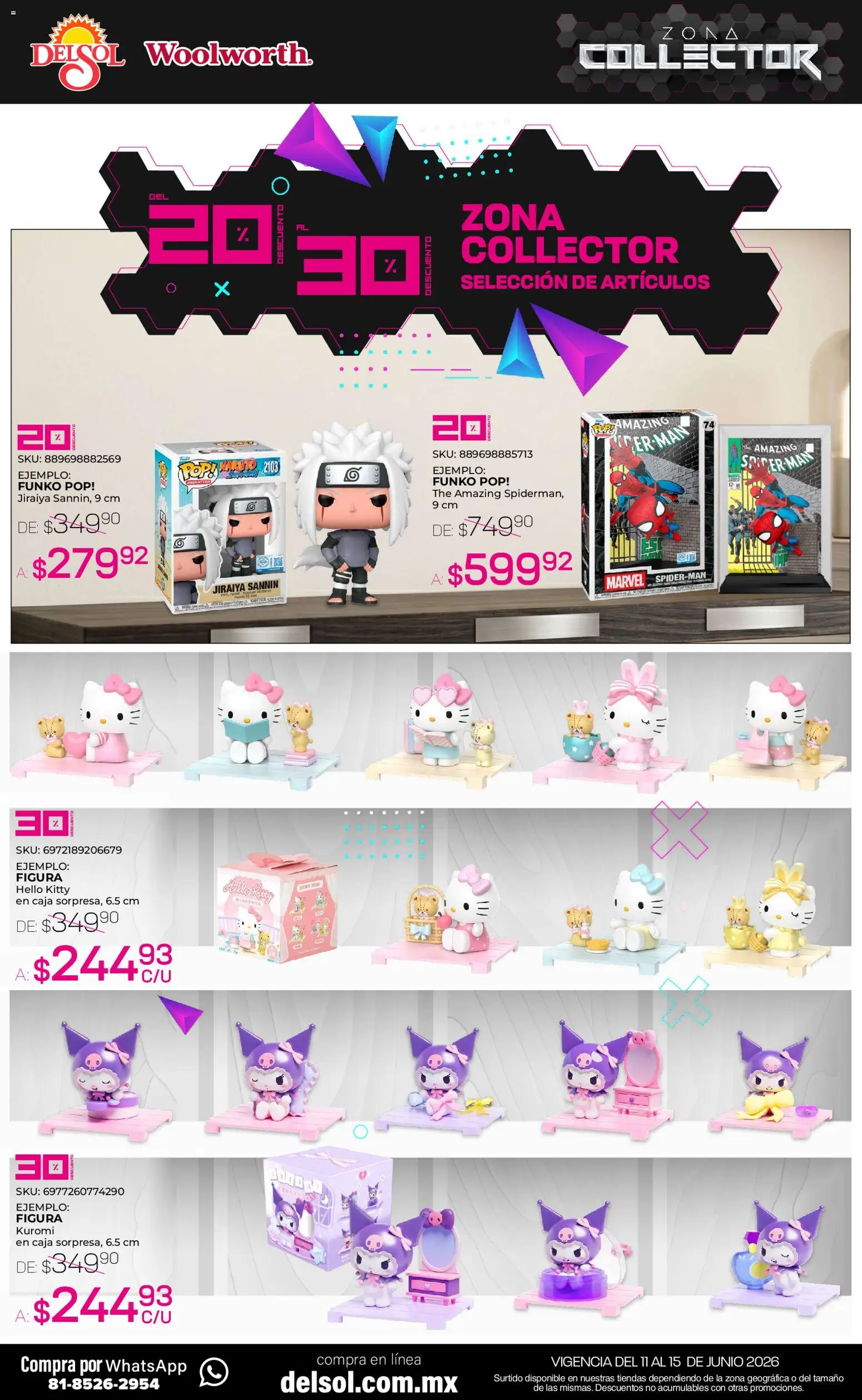 Nuevas ofertas de Del Sol y Woolworth válidas en toda la República Mexicana desde el 11.06.2026. ¡Encuentra las mejores ofertas en Del Sol y Woolworth katalog Zona Collector! | Página: 2
