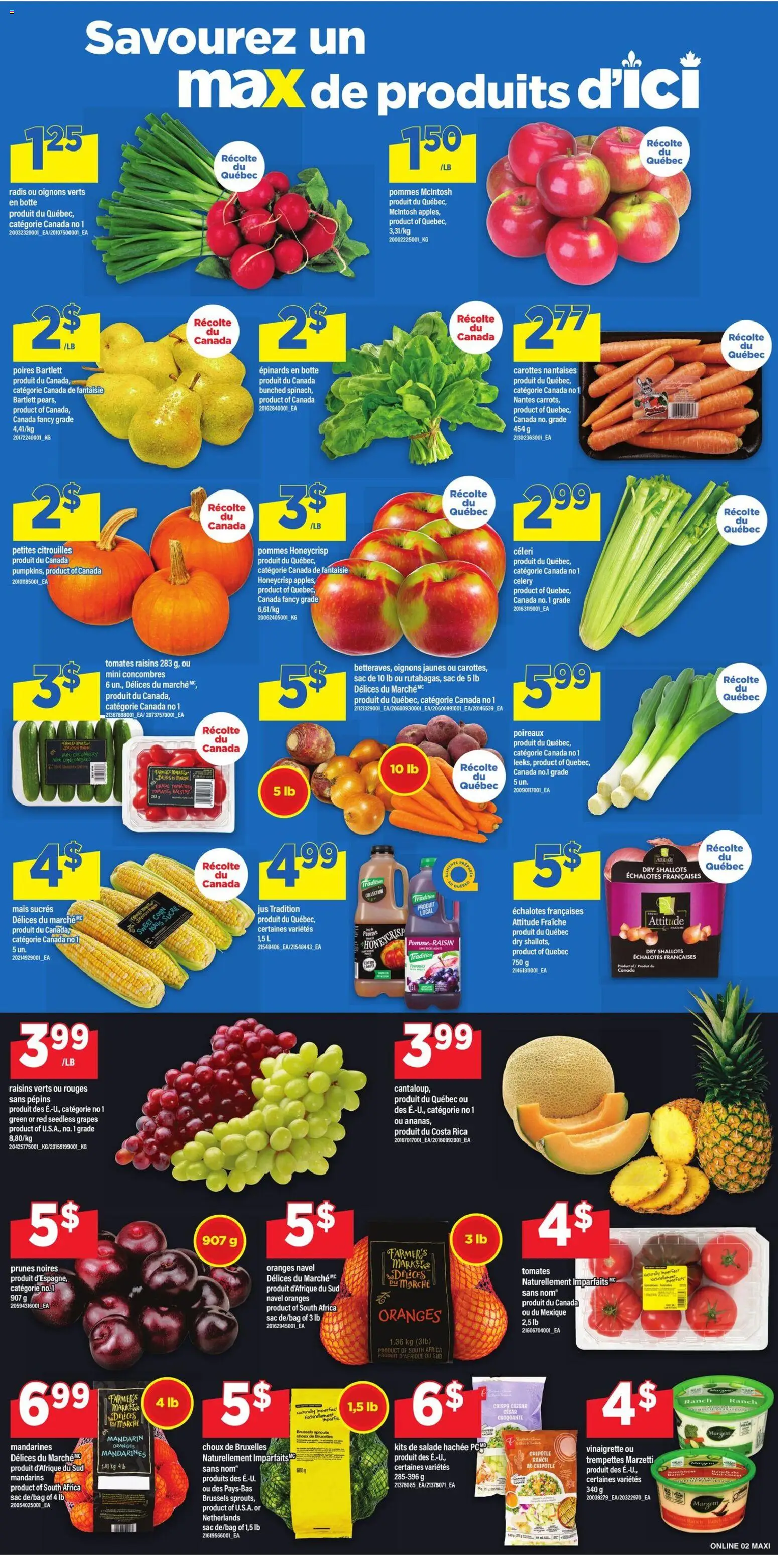 Maxi flyer valid from Sep 24, 2026 | Page: 6 | Products: Celery, Grapes, Seedless grapes, Oranges